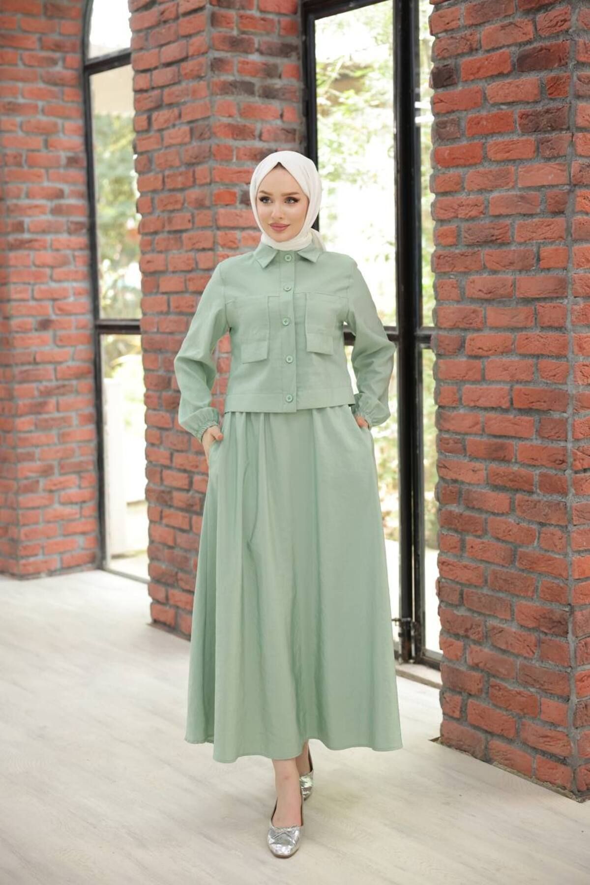 Magazin 4160 MAGAZİN TAKIM ETEK BLUZ