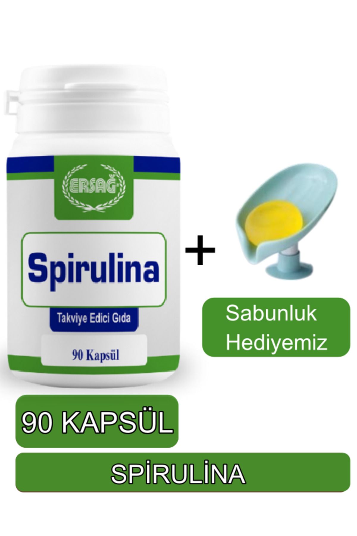 Ersağ Spirulina Takviye Edici Gıda - Sabunluk Hediyemiz 2016-61