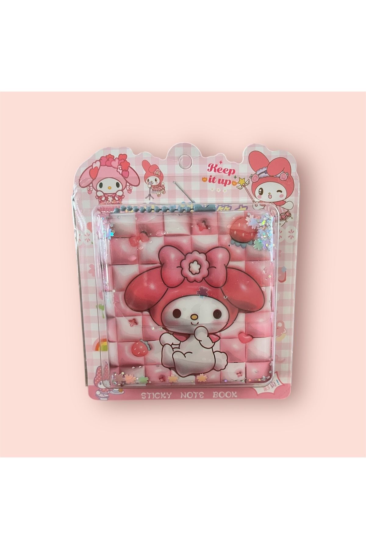 synshop Sanrıo Kuromi Mini Sulu Not Defteri Anahtarlık Hediyelik 1 Adet