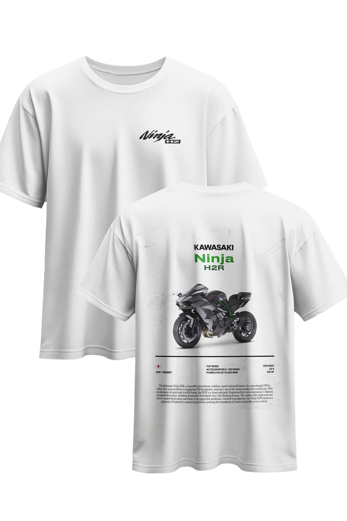 kidzzy KAWASAKI H2R Baskılı Pamuklu T-shirt