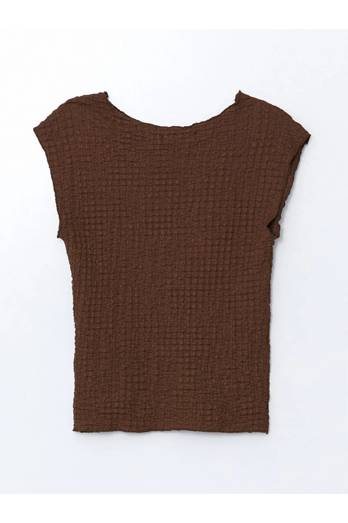 LC Waikiki-Brown Crew Neck Textured Women's Athlete t t 5