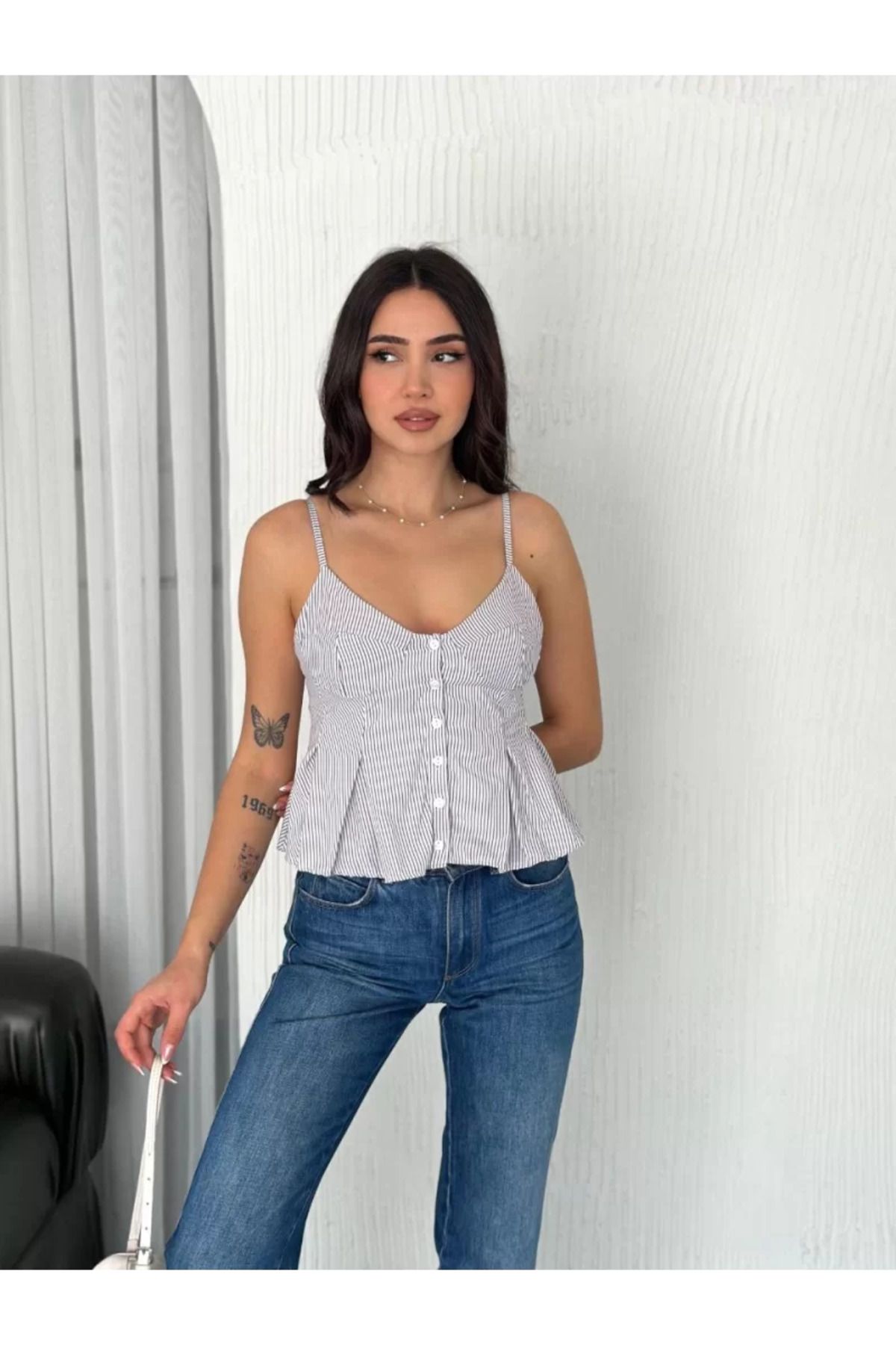 BBbutik Askılı Dekolte detaylı crop