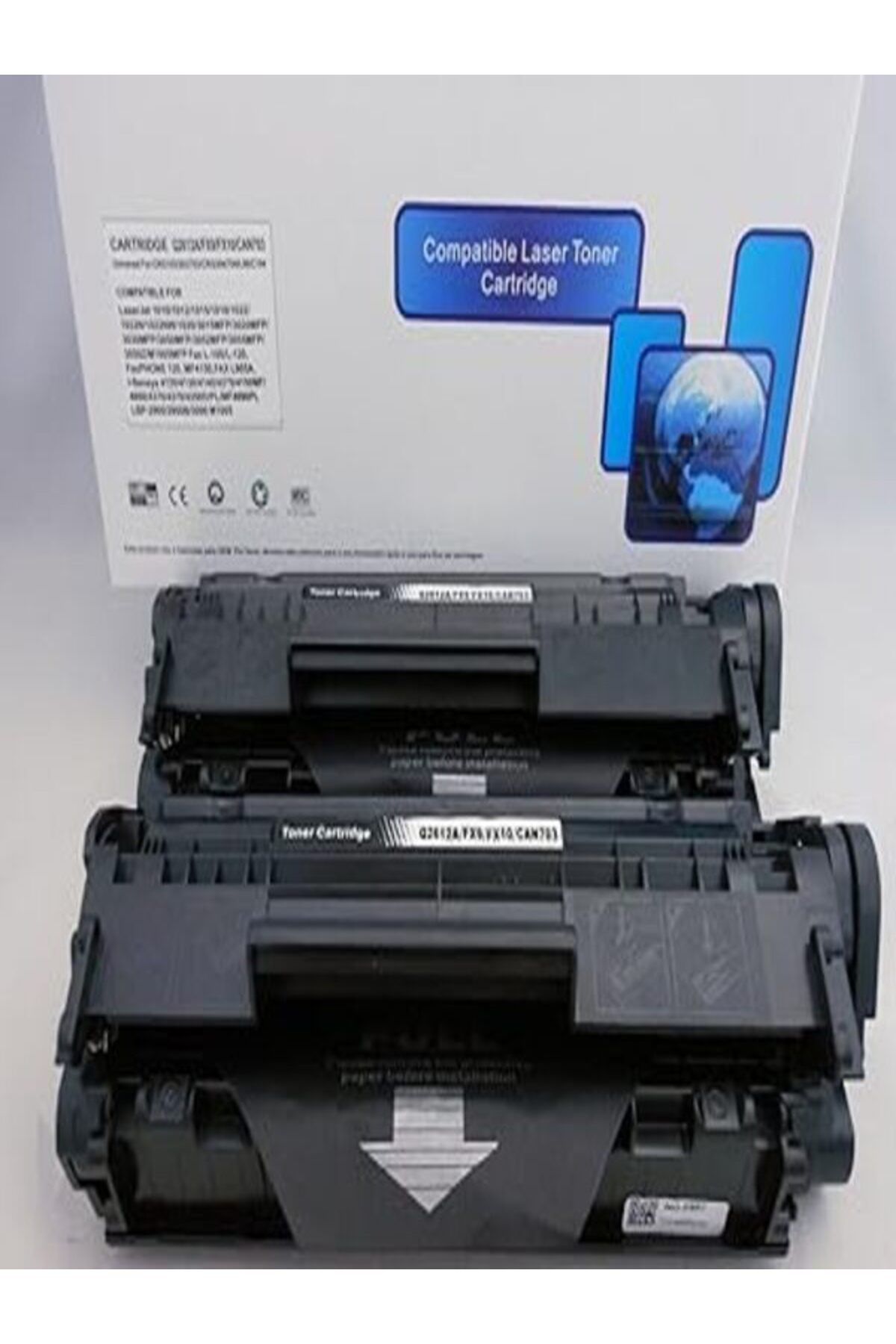 HP 2 ADET HP Q2612A 12A Laser Toner Cartridges for HP Laserjet 1022 3015 3020 3050 3052 3055 AURA TONER