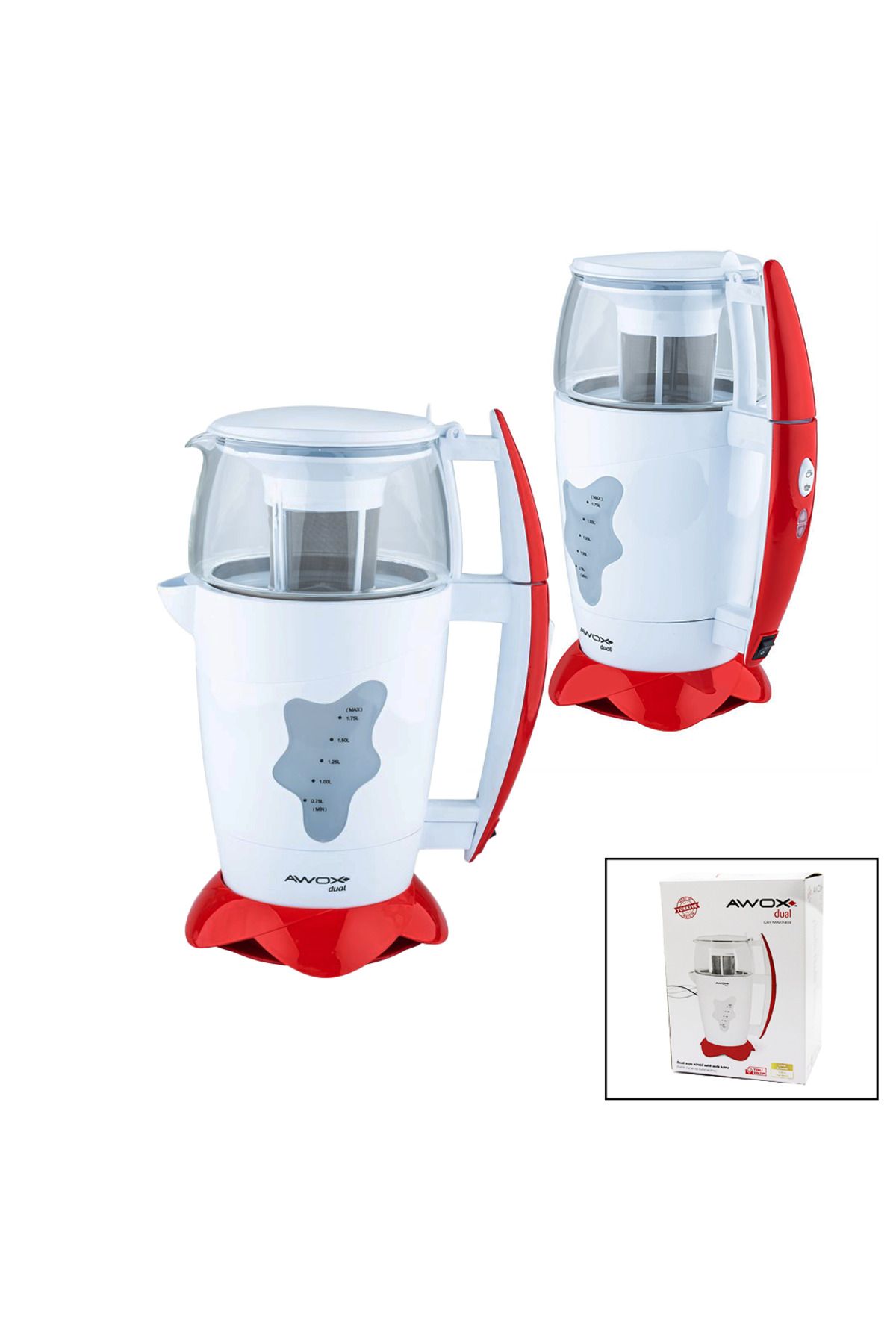 Trade Jam AWOX DUAL ÇAY MAKİNESİ ÇAYCI 1.75LT+1.2LT (4396)