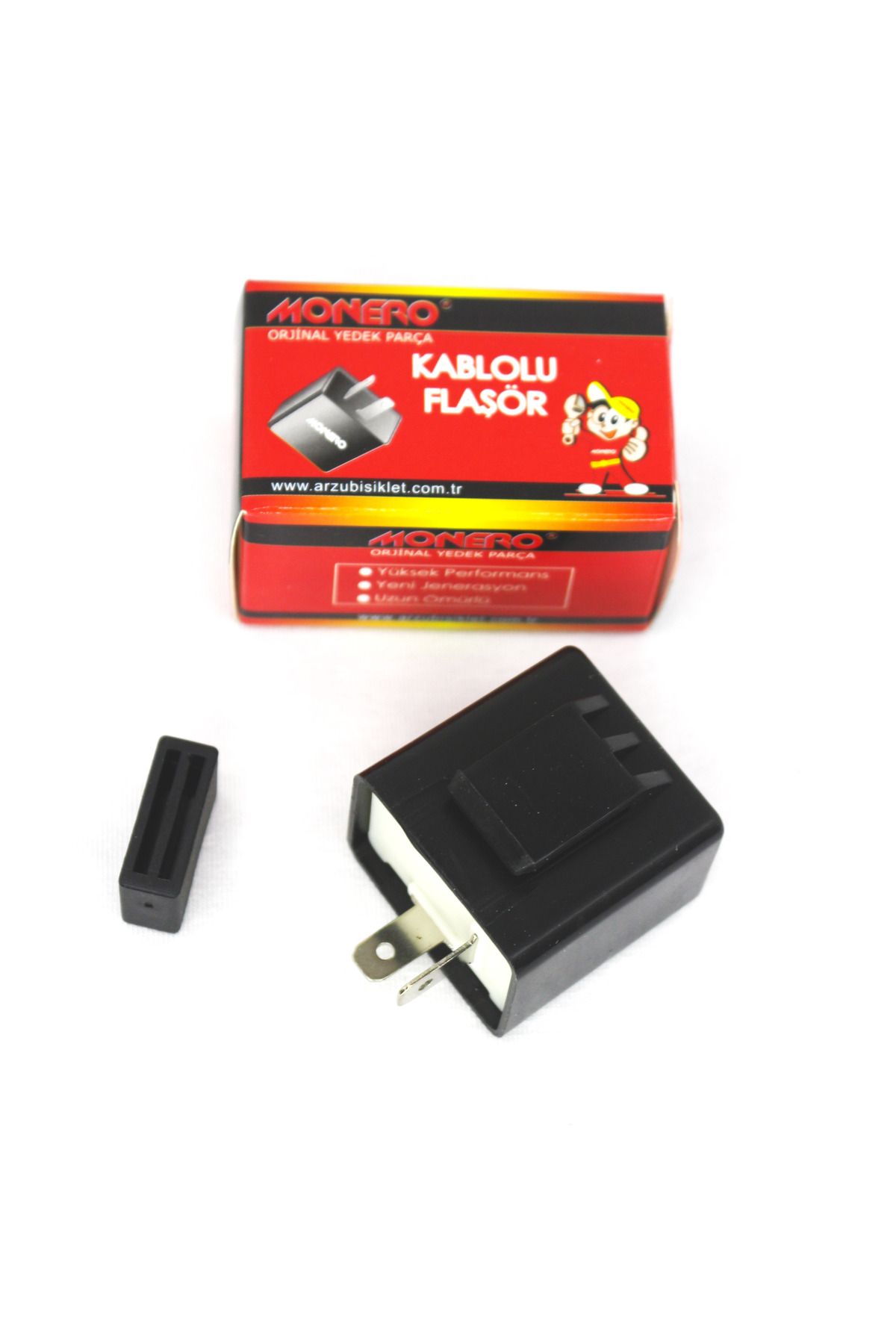 monero MOTOSİKLET CG AGK KABLOSUZ FLAŞÖR 12W 2 FİŞLİ MONERO 51203
