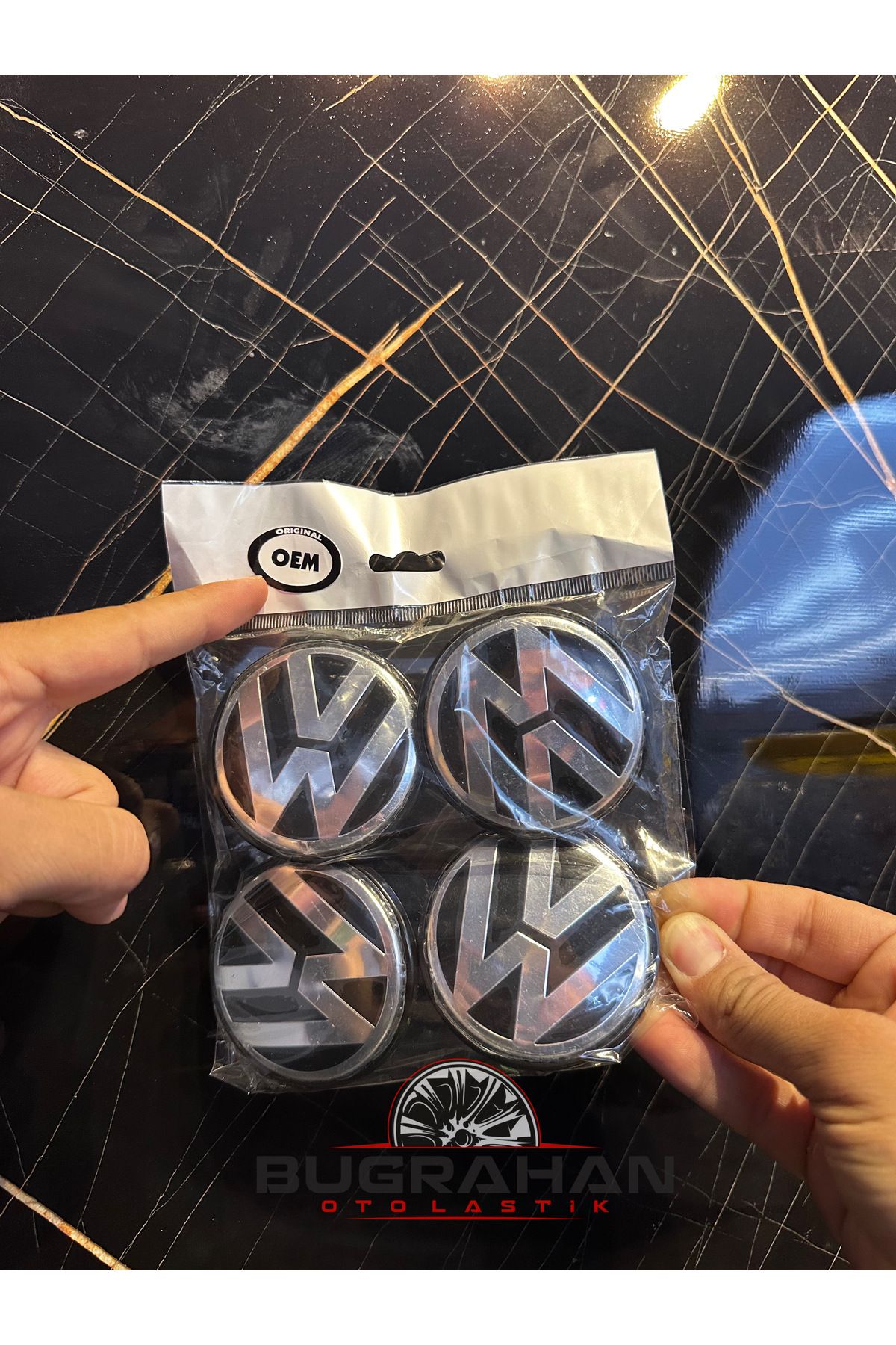 OEM Orijinal OEM Sertifikalı Alman Malı Volkswagen Jant Göbeği 65,5 Mm 56 Mm İç (Jelatinli Paket)