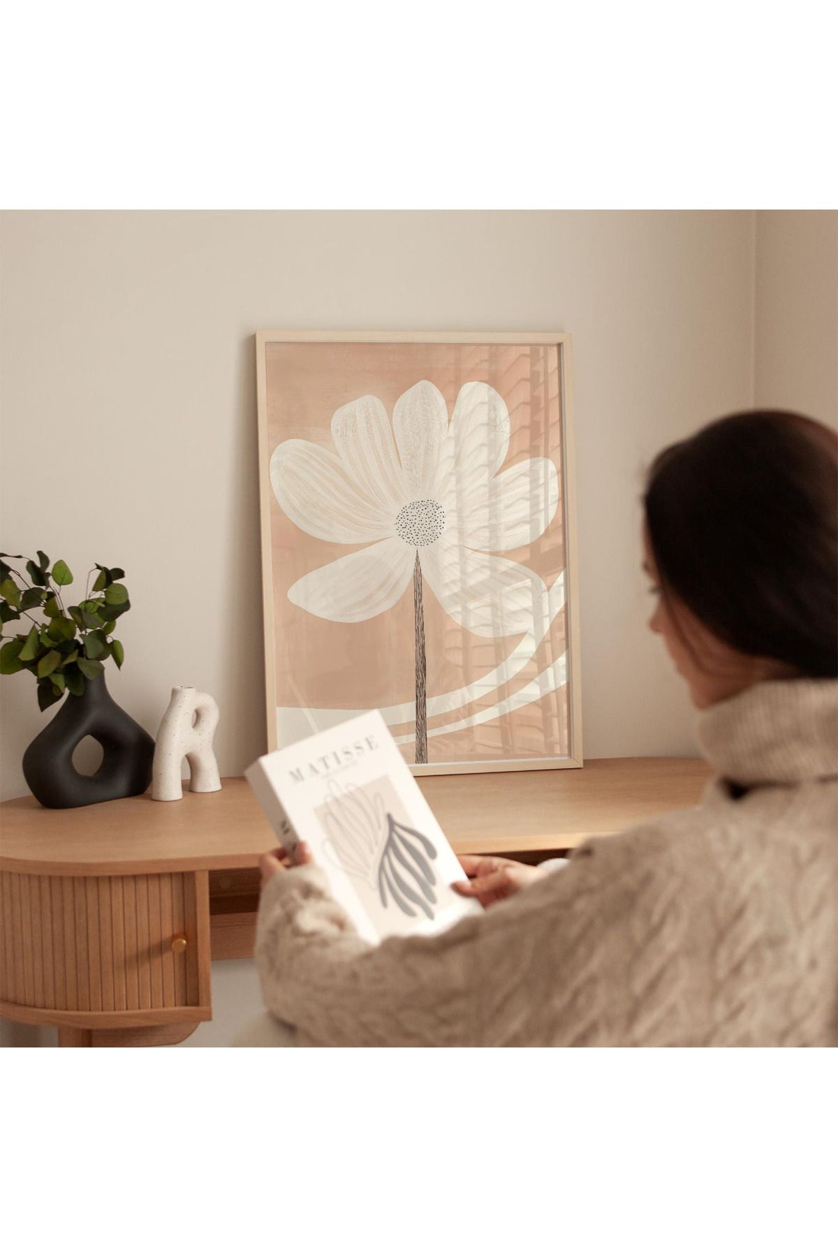 woodhomeworks tek parça salon ofis dekor tablo
