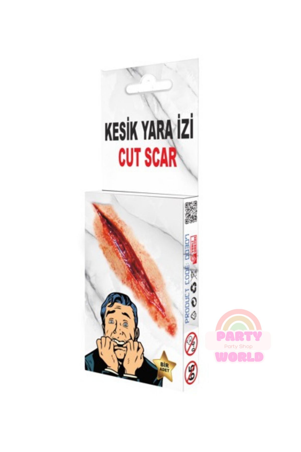 party world Kesik Dövme – Şaka Malzemesi – Gerçekçi Geçici Dövme