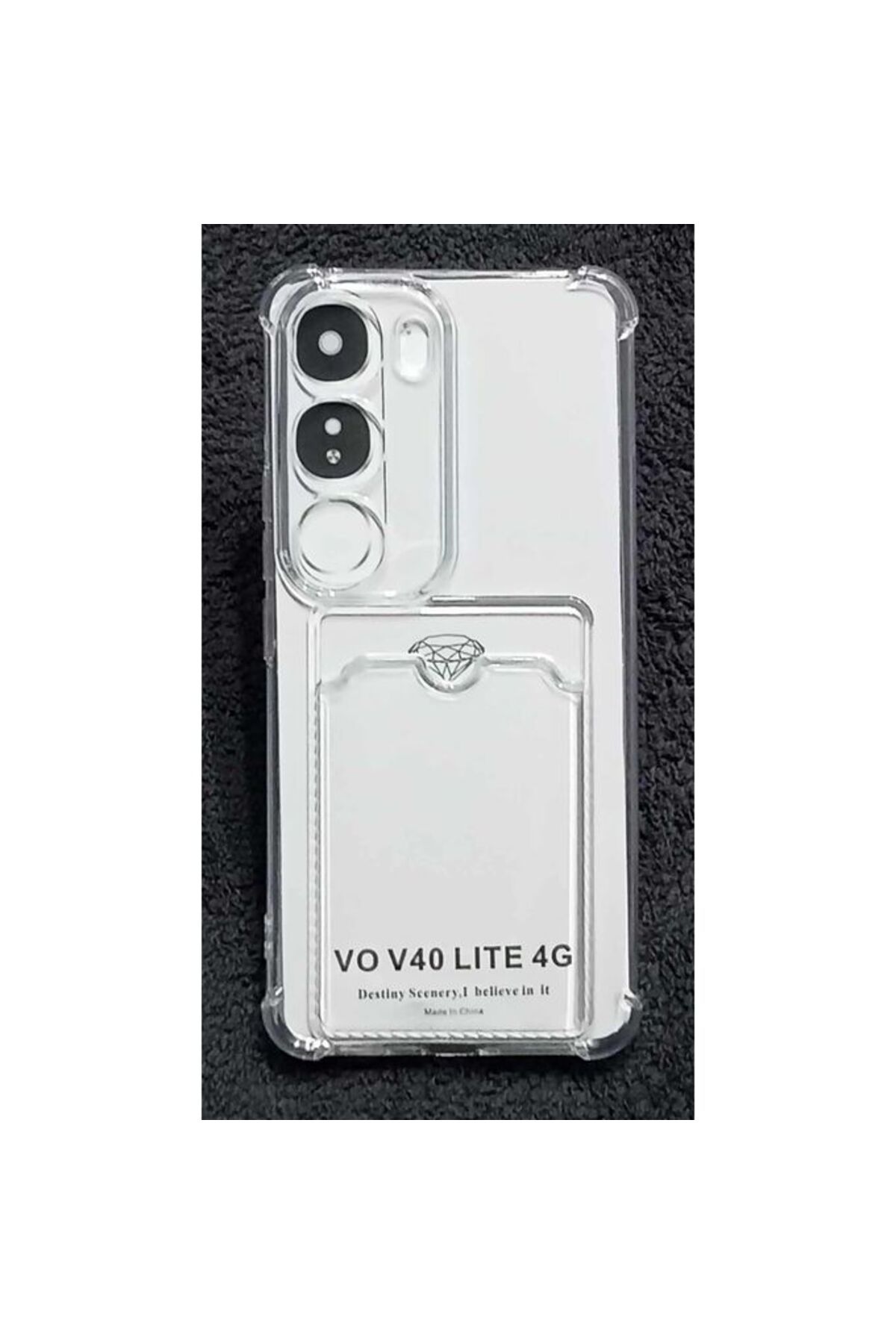 Di Aksesuar Vivo V40 Lite Kartlıklı Şeffaf
