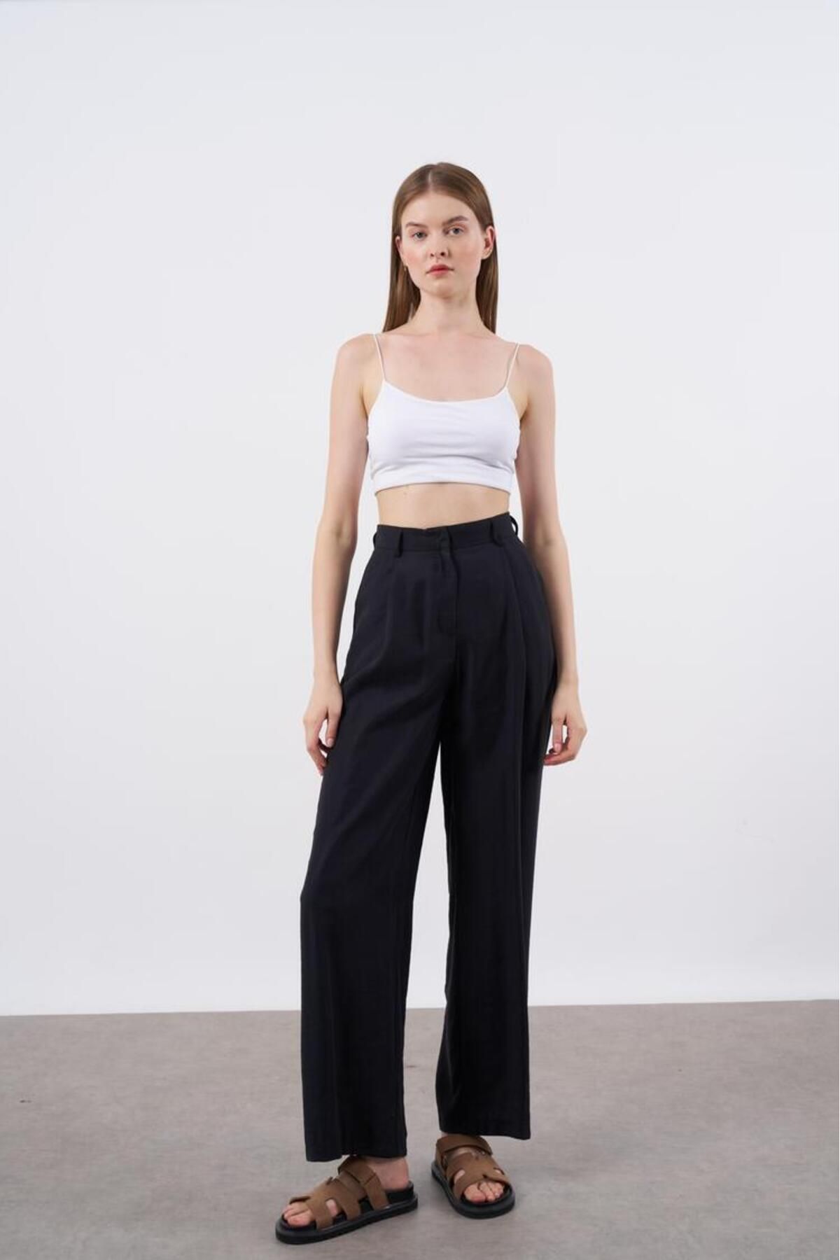 MAFE FASHION TNC SİYAH PANTOLON