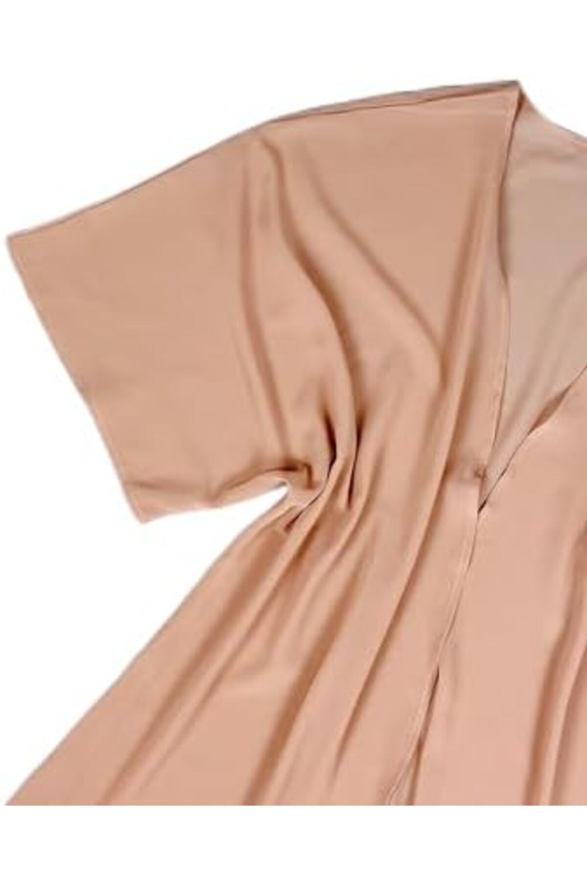 كارديجان كيمونو صيفي من بانكا، كارديجان طويل فضفاض بلون بيج أنيق وبسيط للنساء والفتيات