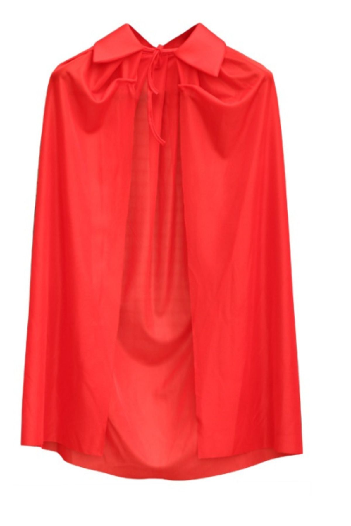 Avantaj Kapıda ® Kırmızı Renk Yakalı Pelerin Çocuk Boy 90 cm (Parti Temalı)