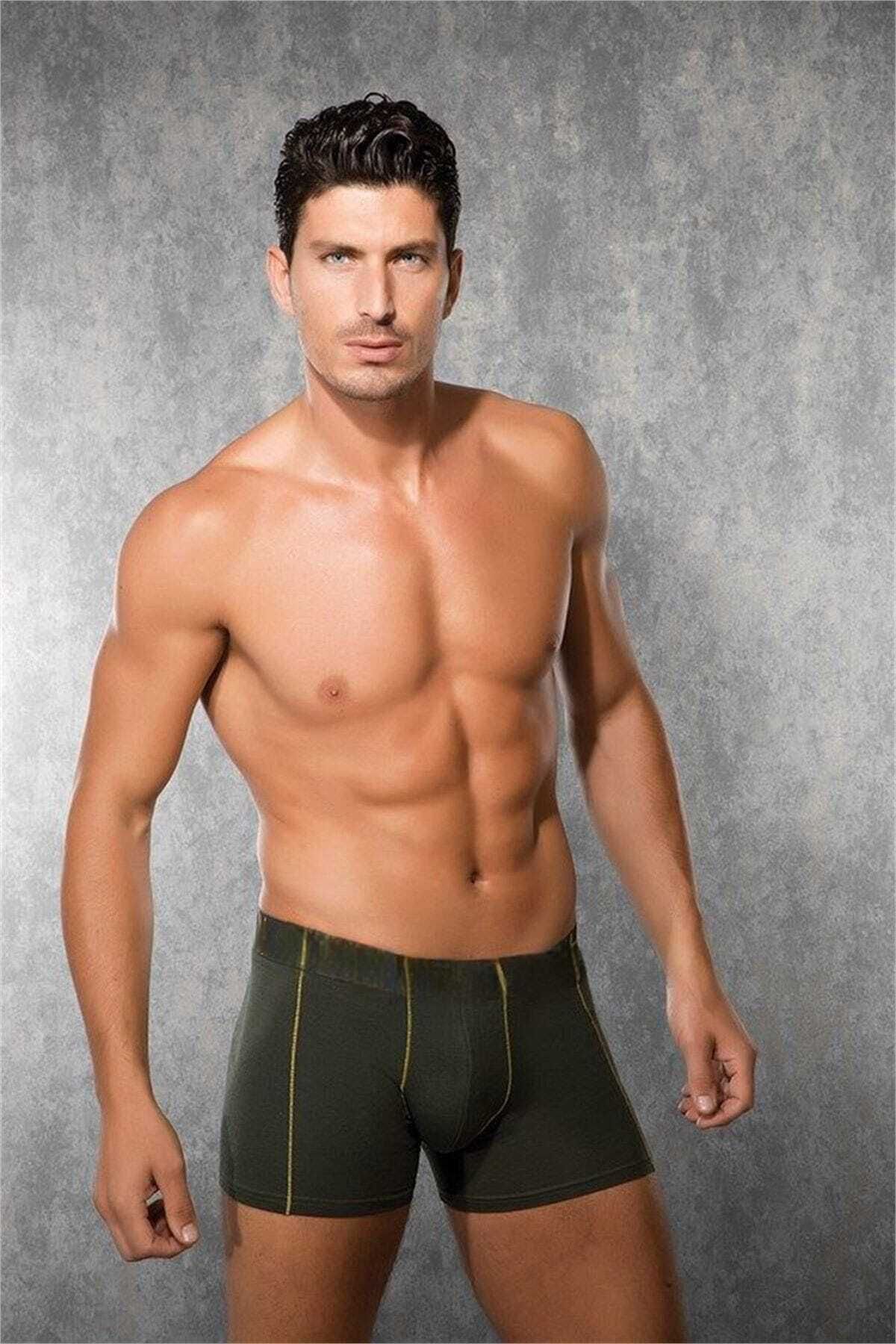 inkasole Koyu Yeşil Boxer Erkek Yazılı 1766