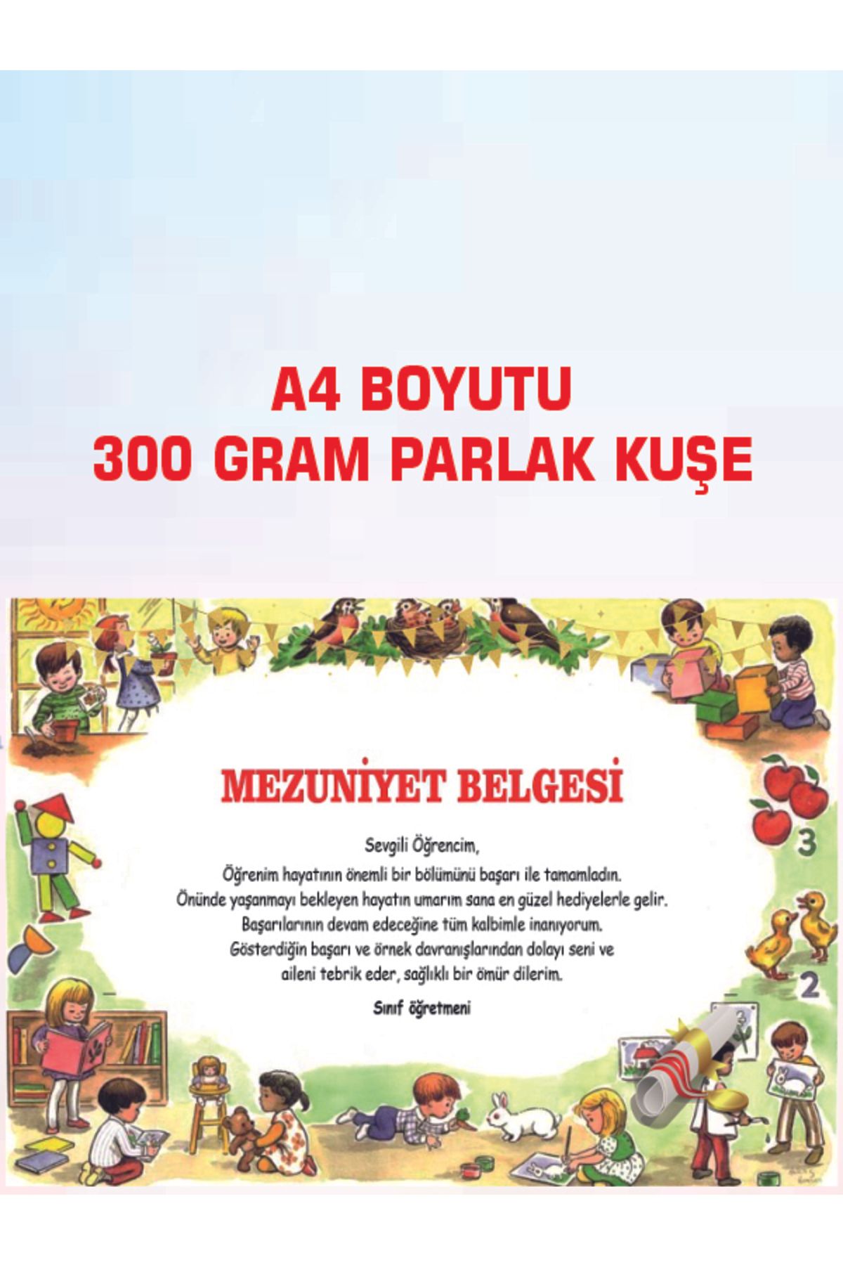 Okul Materyali MEZUNİYET BELGESİ 20 ADET