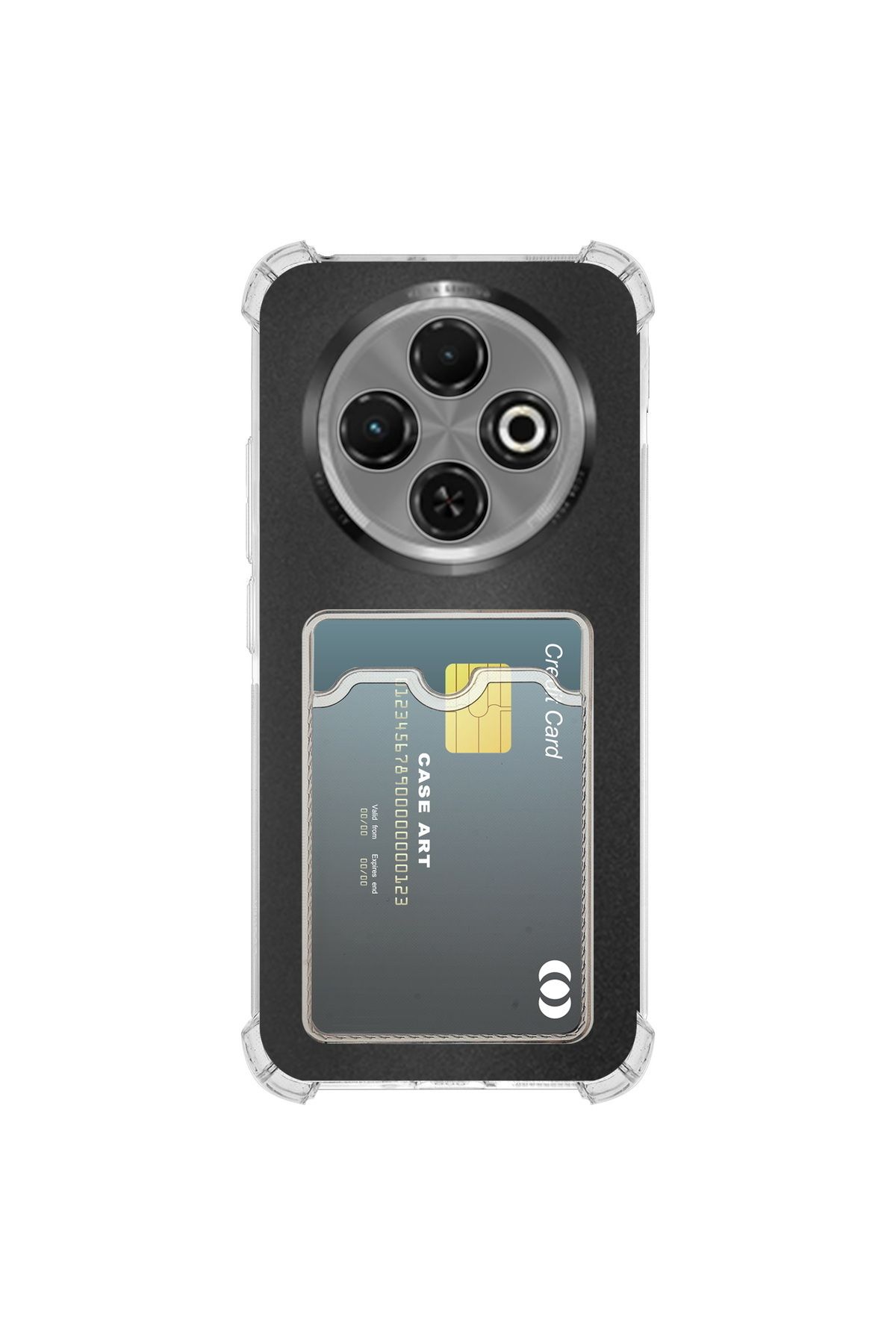 Di Aksesuar Tecno Spark 30C Kartlıklı Şeffaf