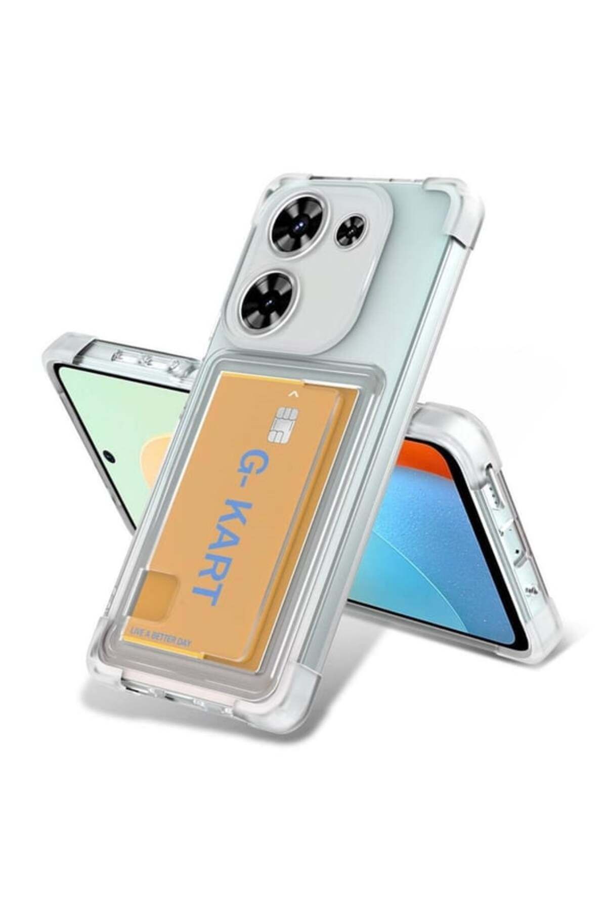 Di Aksesuar Tecno Camon 19 Neo Kartlıklı Şeffaf