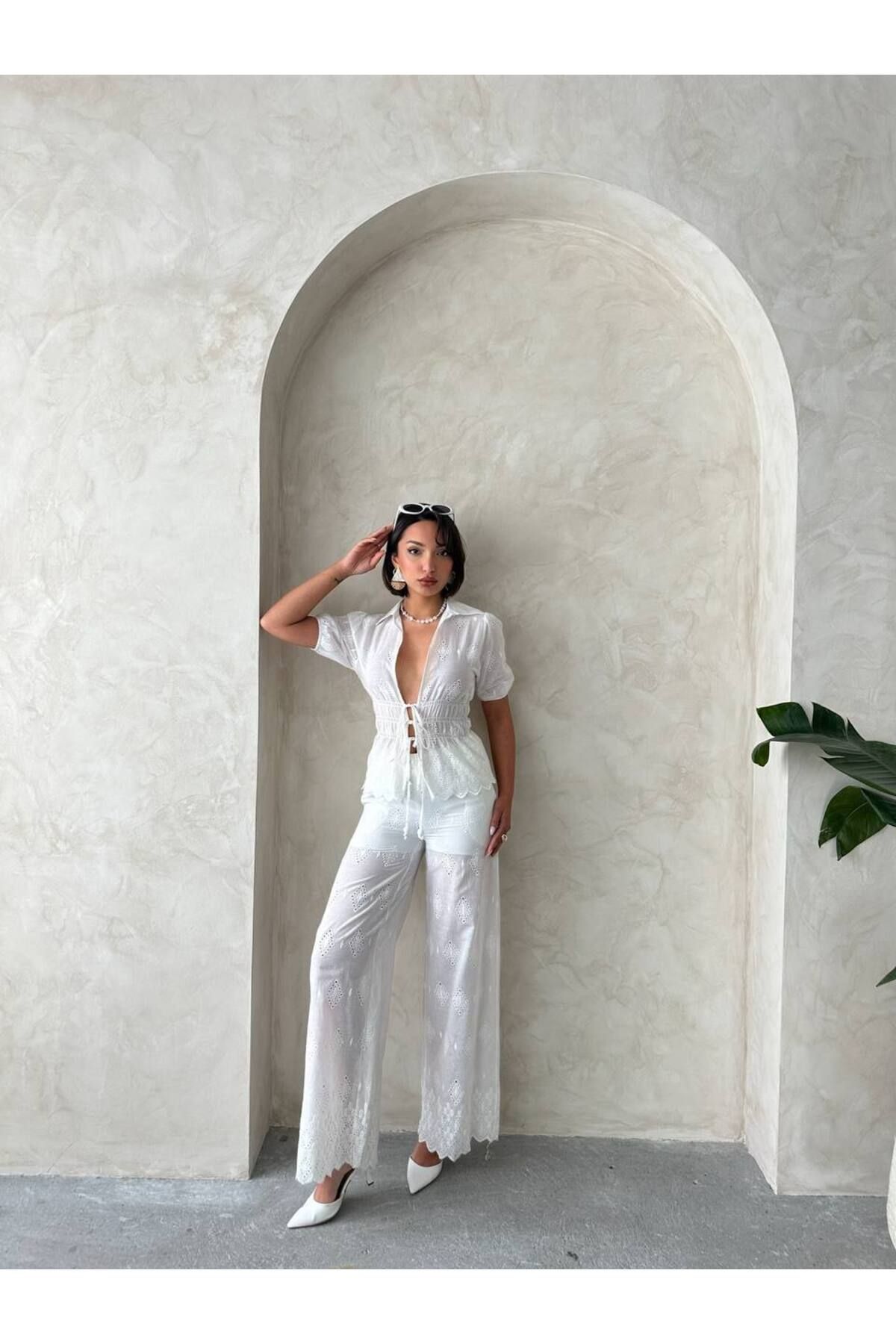 369 etnik butik “Beyaz Esinti”Bohem/romantik takım