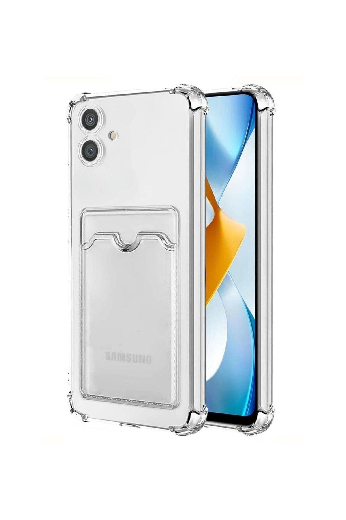 Di Aksesuar Samsung Galaxy A04 Kartlıklı Şeffaf