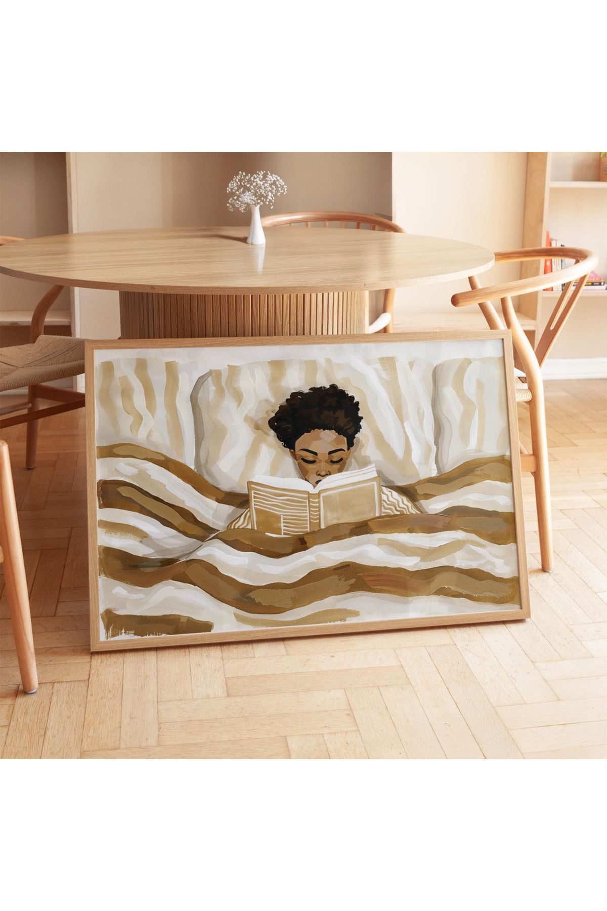 woodhomeworks tek parça salon ofis dekor tablo