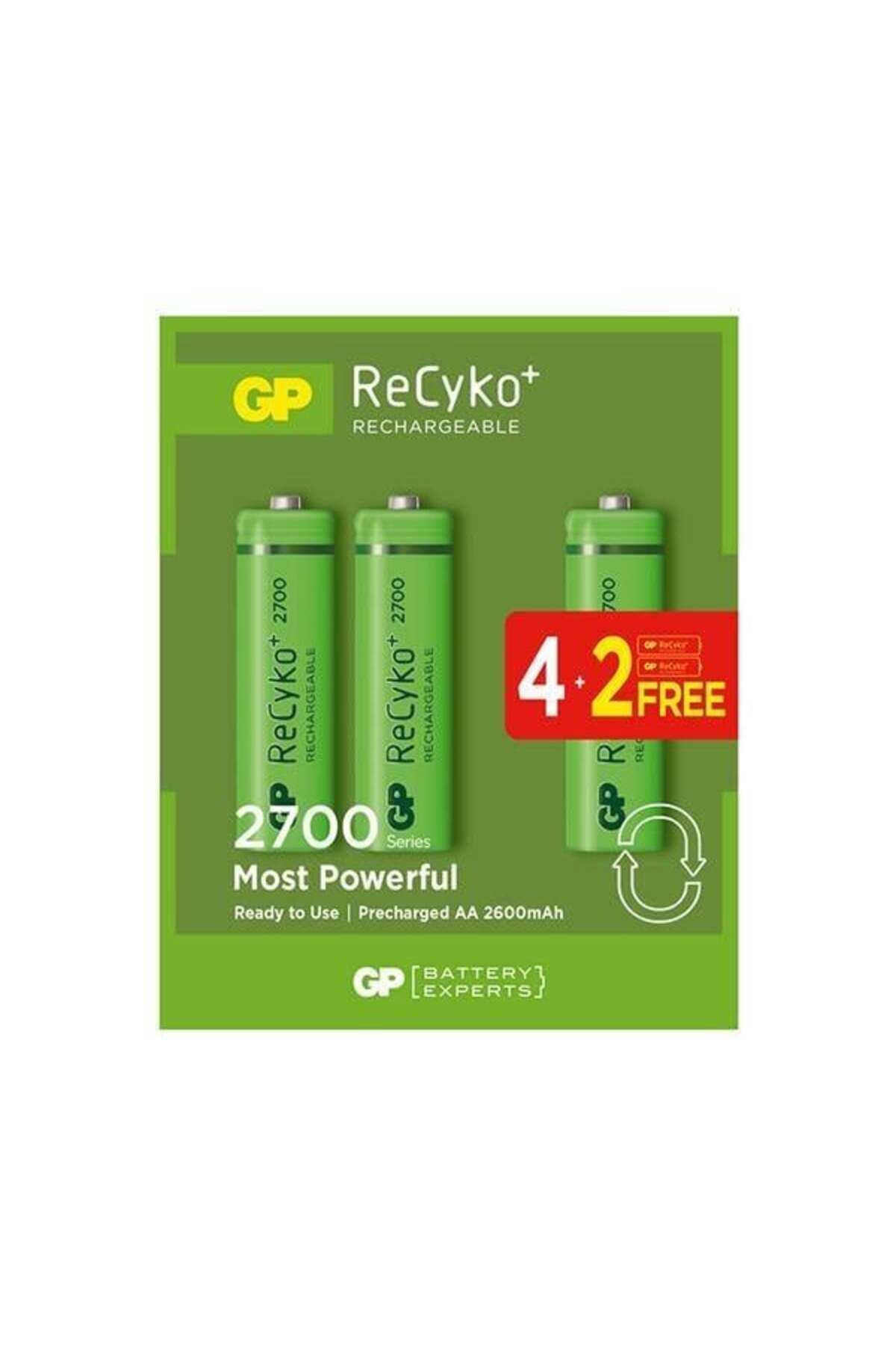 GP 2700 Ma Şarjlı Kalem Pil 6'Lı Paket