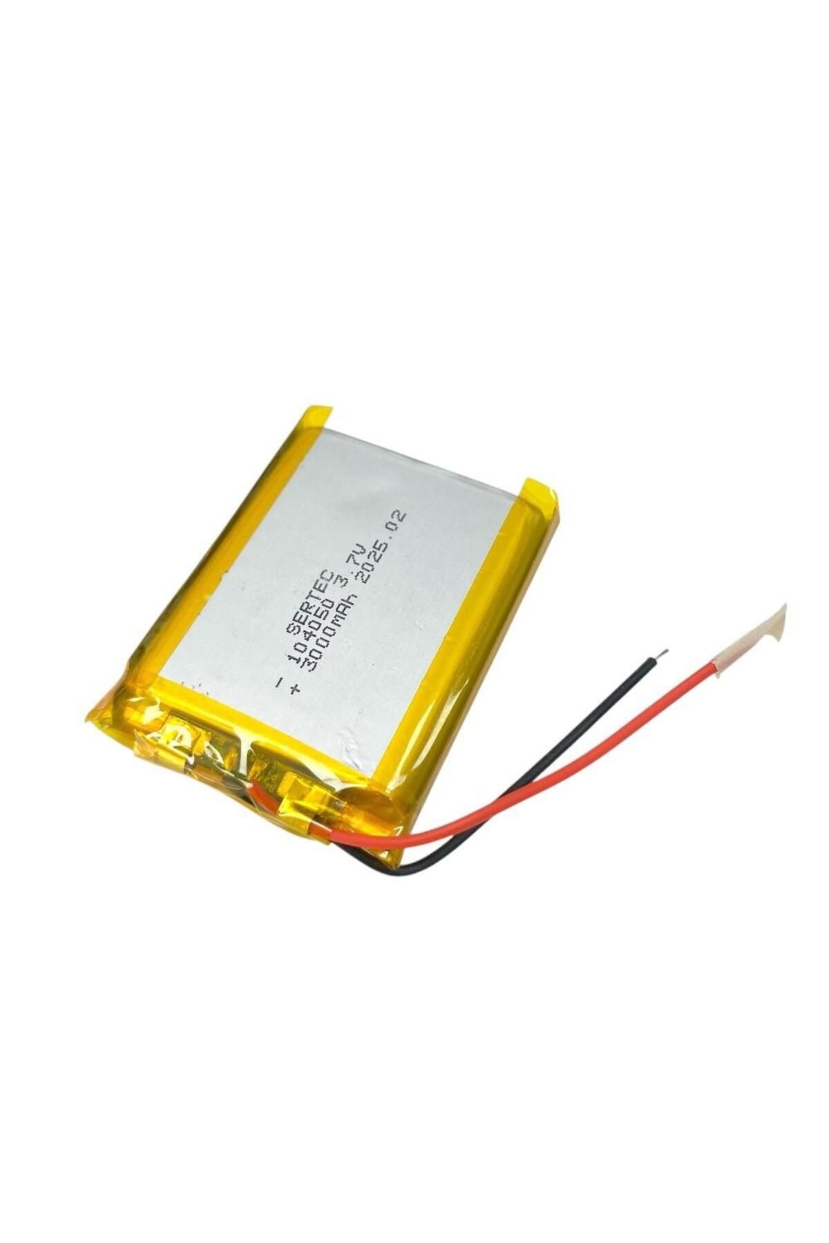 Sertec 104050 3.7Volt 3000mAh Li-Polymer Pil