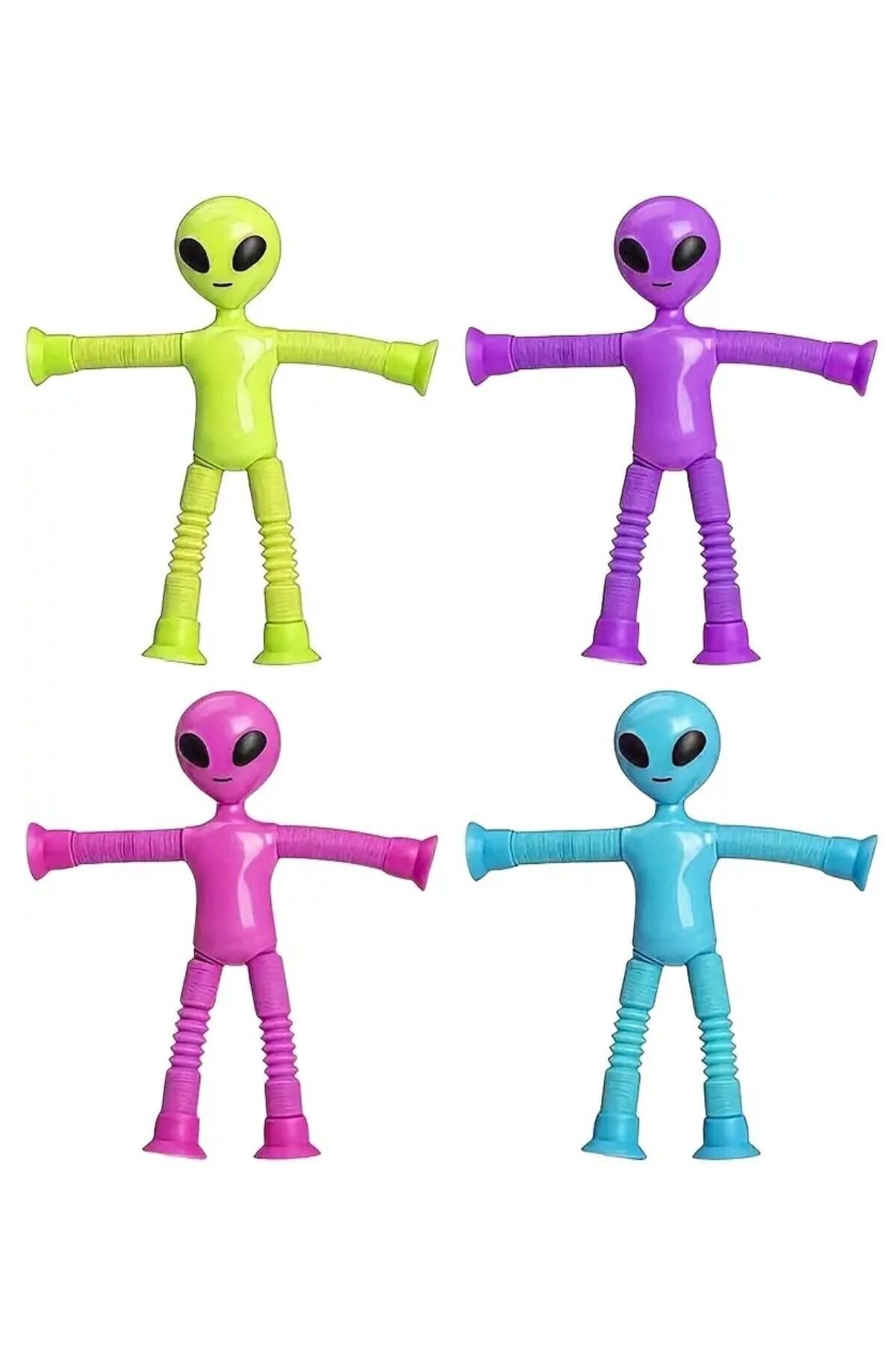 Hyd-Alien Toy with Telescopic Suction Cup, Fun Stress Shooter Toy with Keychain Feature 1 Piece 4