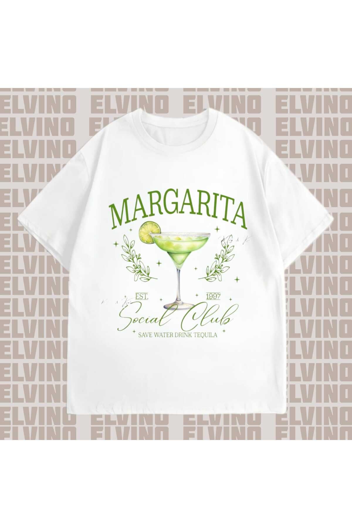 DuMia Margarita Baskılı Oversize Unisex Tshirt