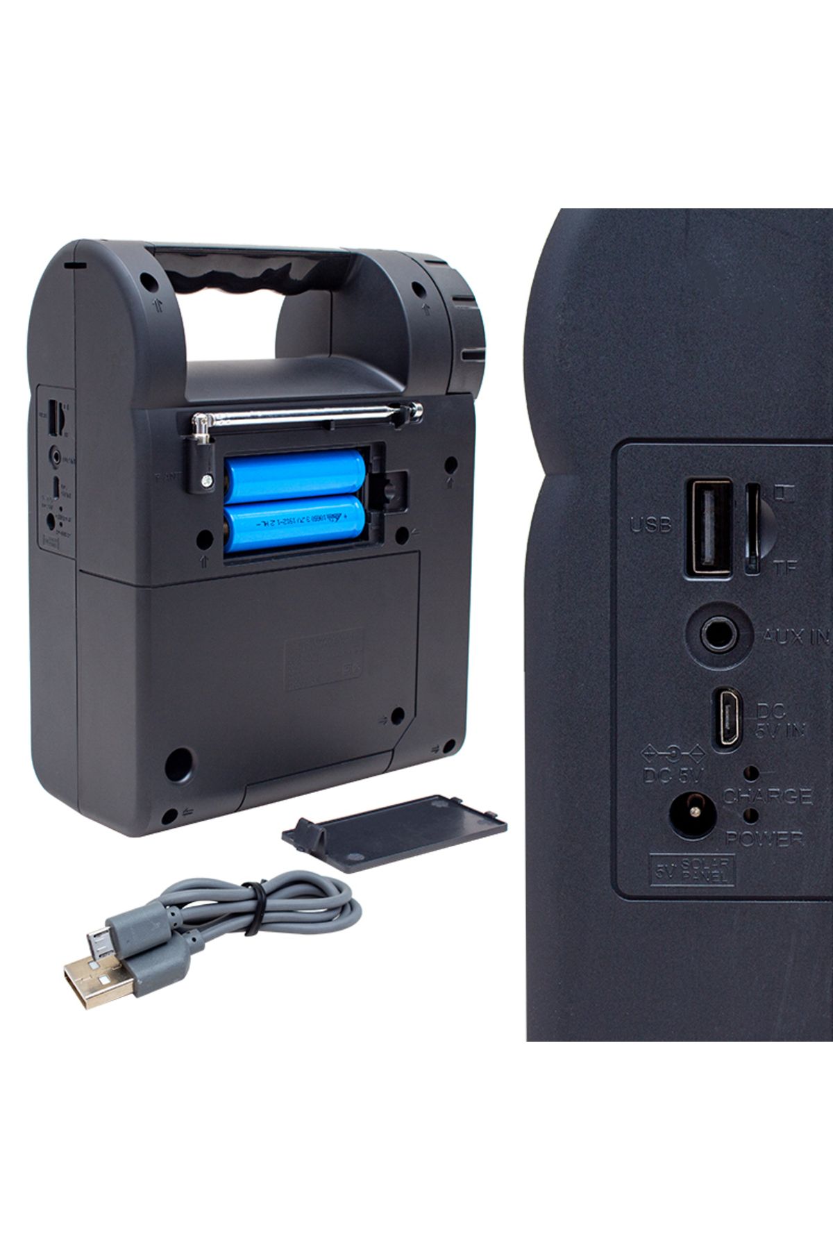 Emperium USB/SD/FM/BLUETOOTH DESTEKLİ FENERLİ TAŞINABİLİR HOPARLÖR FP-26 (5122)