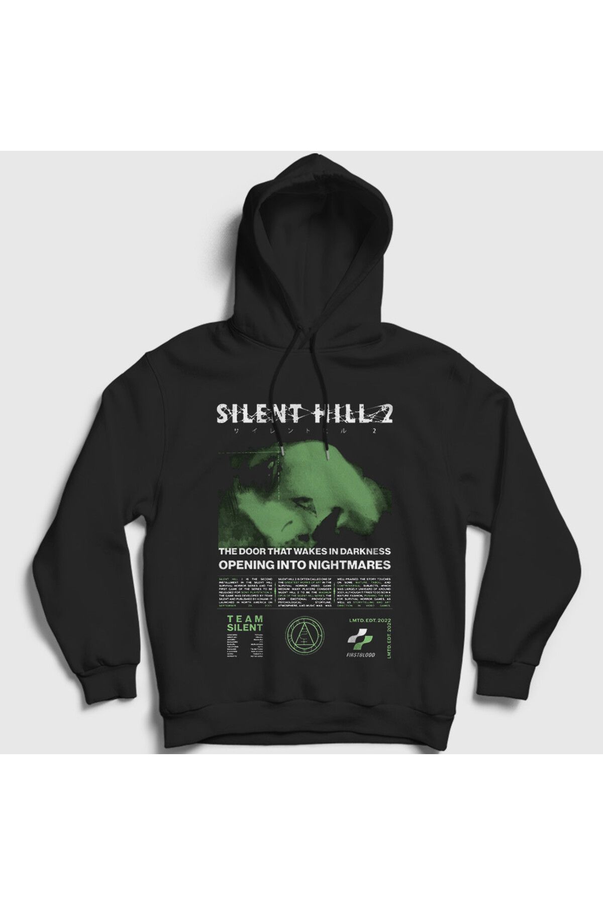 Presmono Unisex Siyah Angela Orosco Silent Hill 2 Kapüşonlu Sweatshirt 541423tt