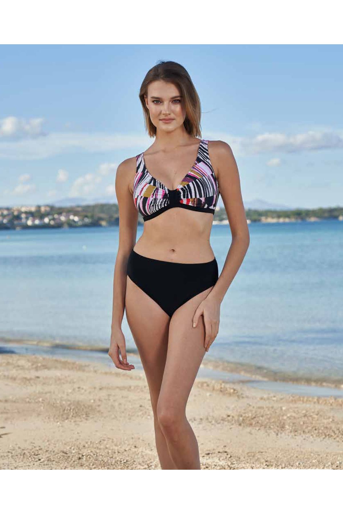 Fily İç Giyim ESTİVA V Kesim Kalın Askılı Bikini Takım
