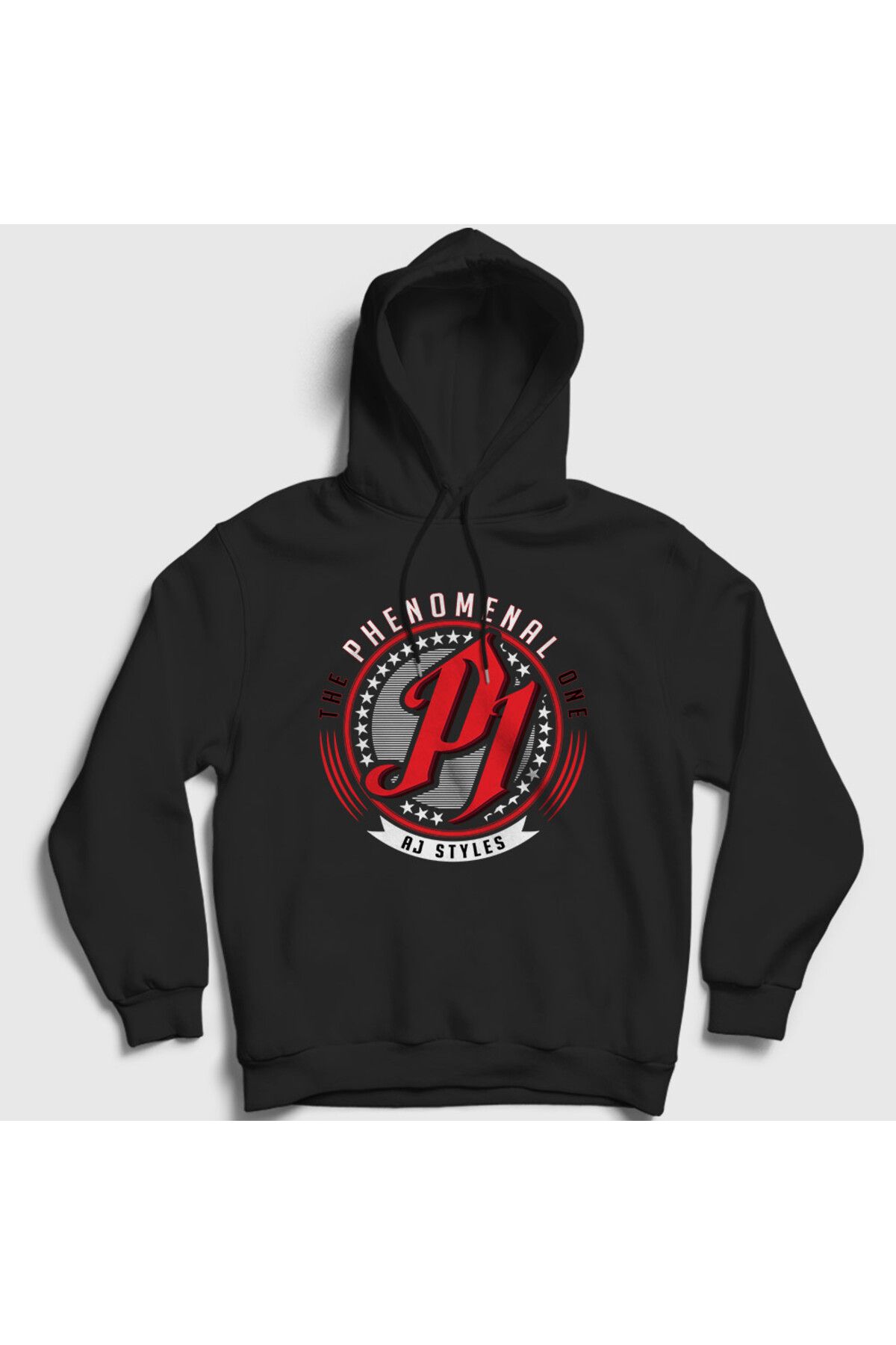Presmono Unisex Siyah The Phenomenal One P1 Wwe Aj Styles Kapüşonlu Sweatshirt 545253tt