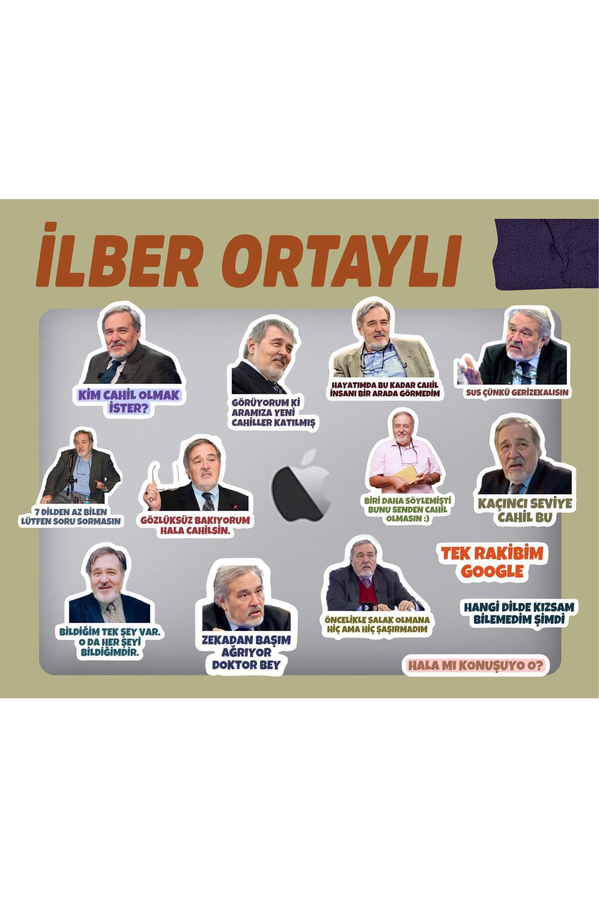 hediyenebak Cahil Cahil Konuşma Sticker Seti | Laptop Ajanda PC Tablet Telefon Defter Etiket Bullet Journal