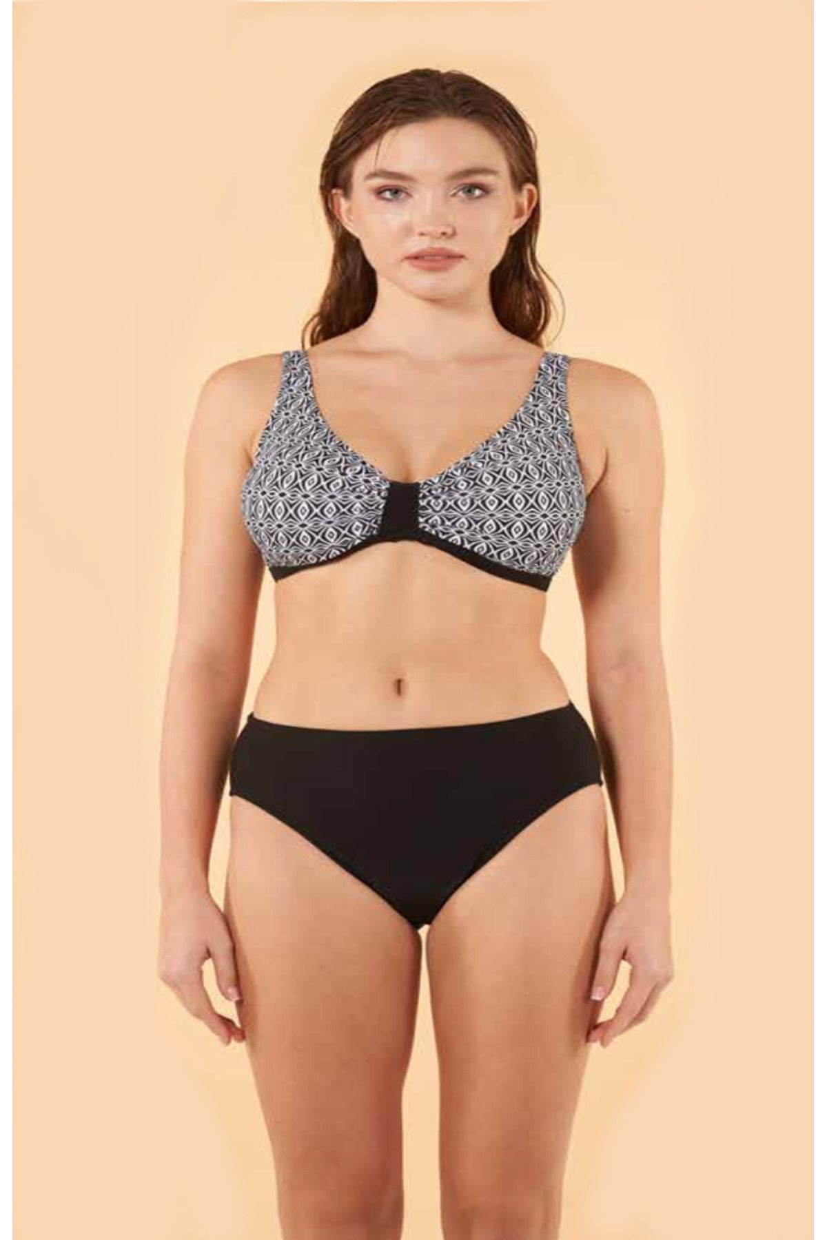 Fily İç Giyim ESTİVA V Kesim Kalın Askılı Bikini Takım
