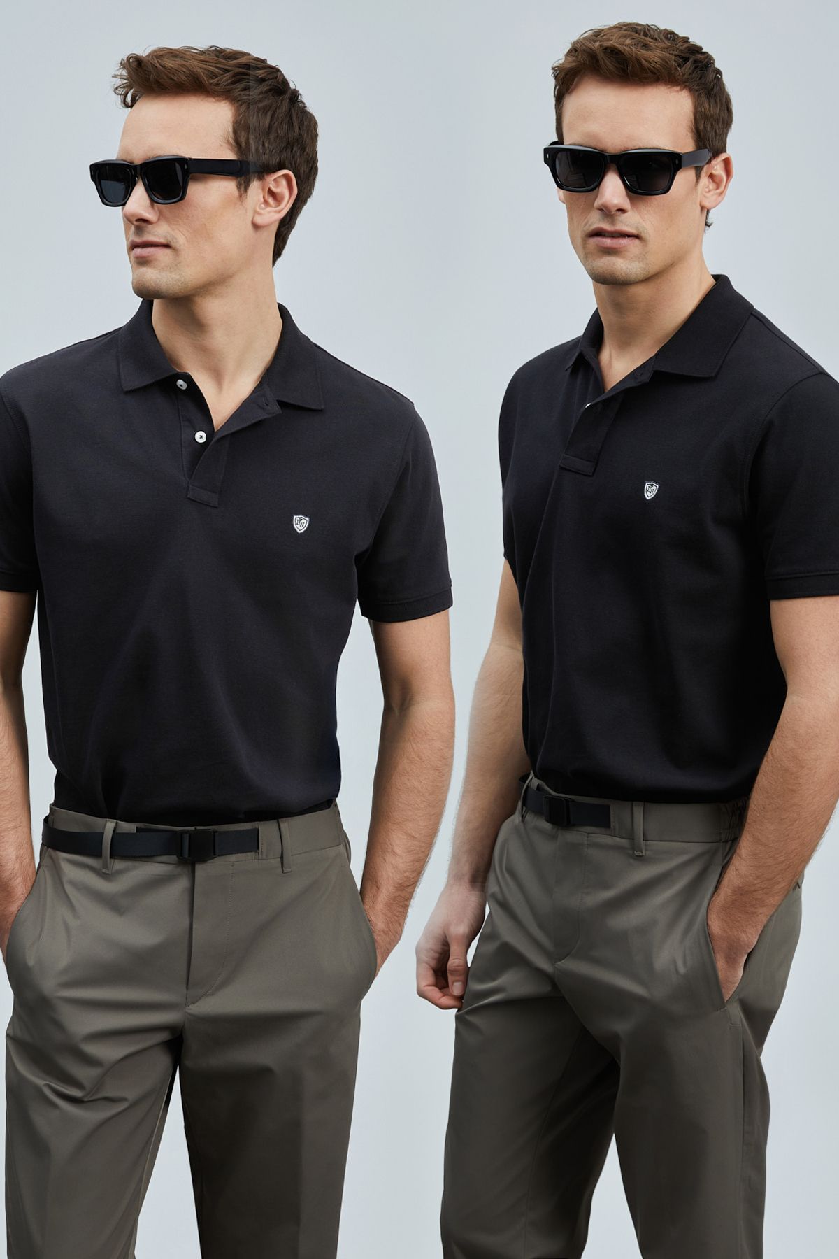 Lufian Logolu Pamuklu Comfort Fit Düğmeli Polo Yaka 2'li T Shirt Erkek T SHİRT 111040206S2