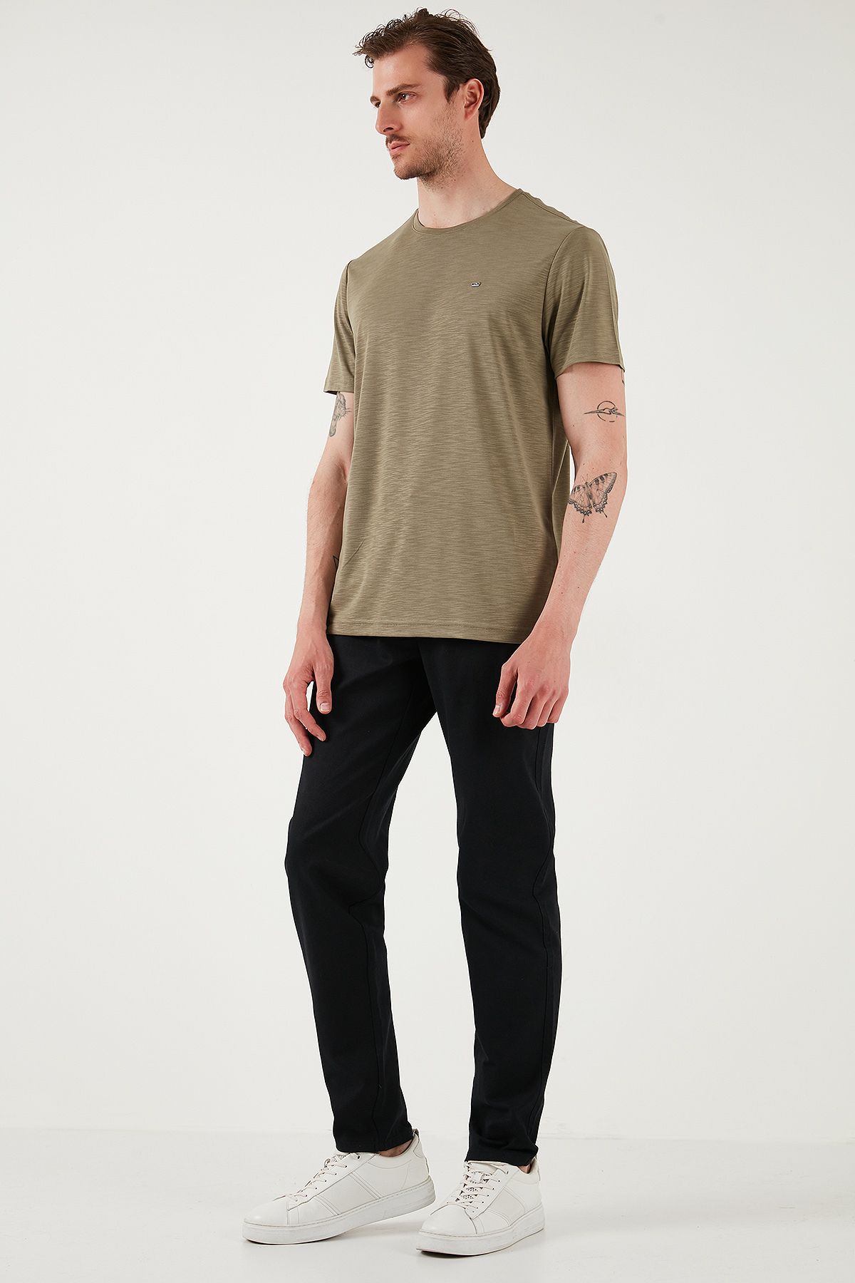 U.S. Polo Assn. U.S. Polo Keten ve Pamuk Karışımlı Regular Fit Normal Bel Düz Paça Pantolon Erkek PANTOLON G081SZ078