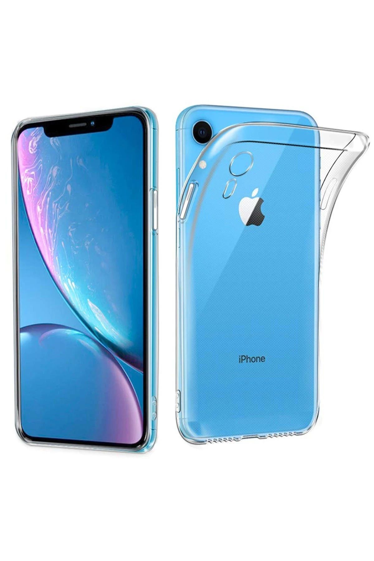 NewFace iPhone XR Kılıf Lüx Şeffaf Silikon GLSTD