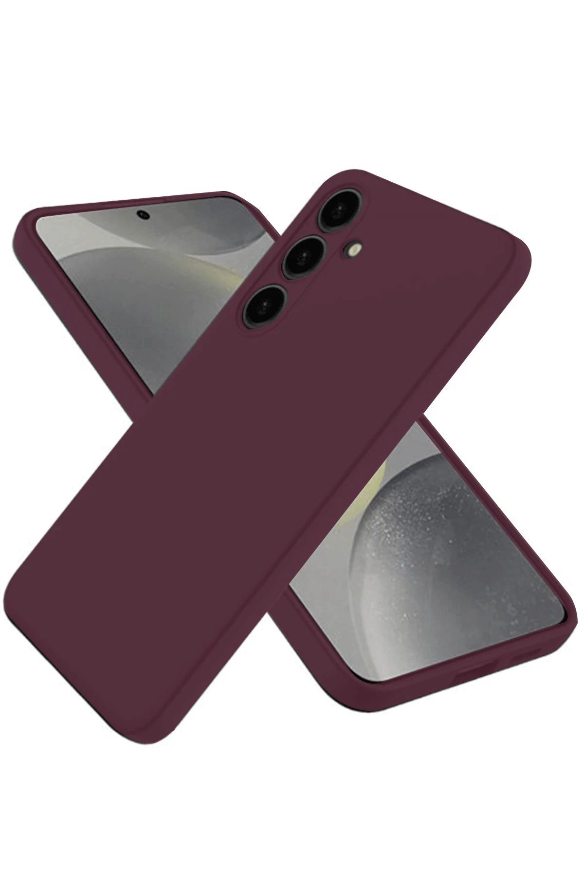 NewFace Samsung Galaxy A26 Kılıf First Silikon - Mürdüm GLSTD