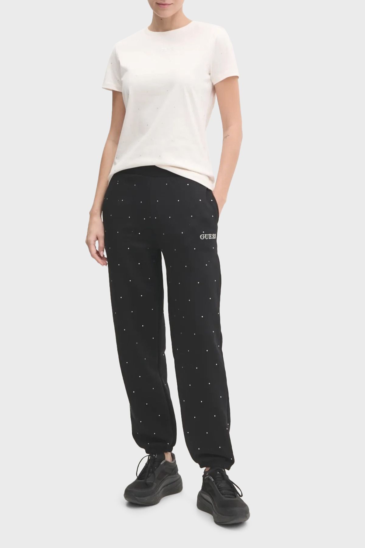 Guess-Rhinestones Relaxed Fit All- Stone Jogger Pants V5Rb08Kclj0 Pants V5Rb08 Kclj0 J 2