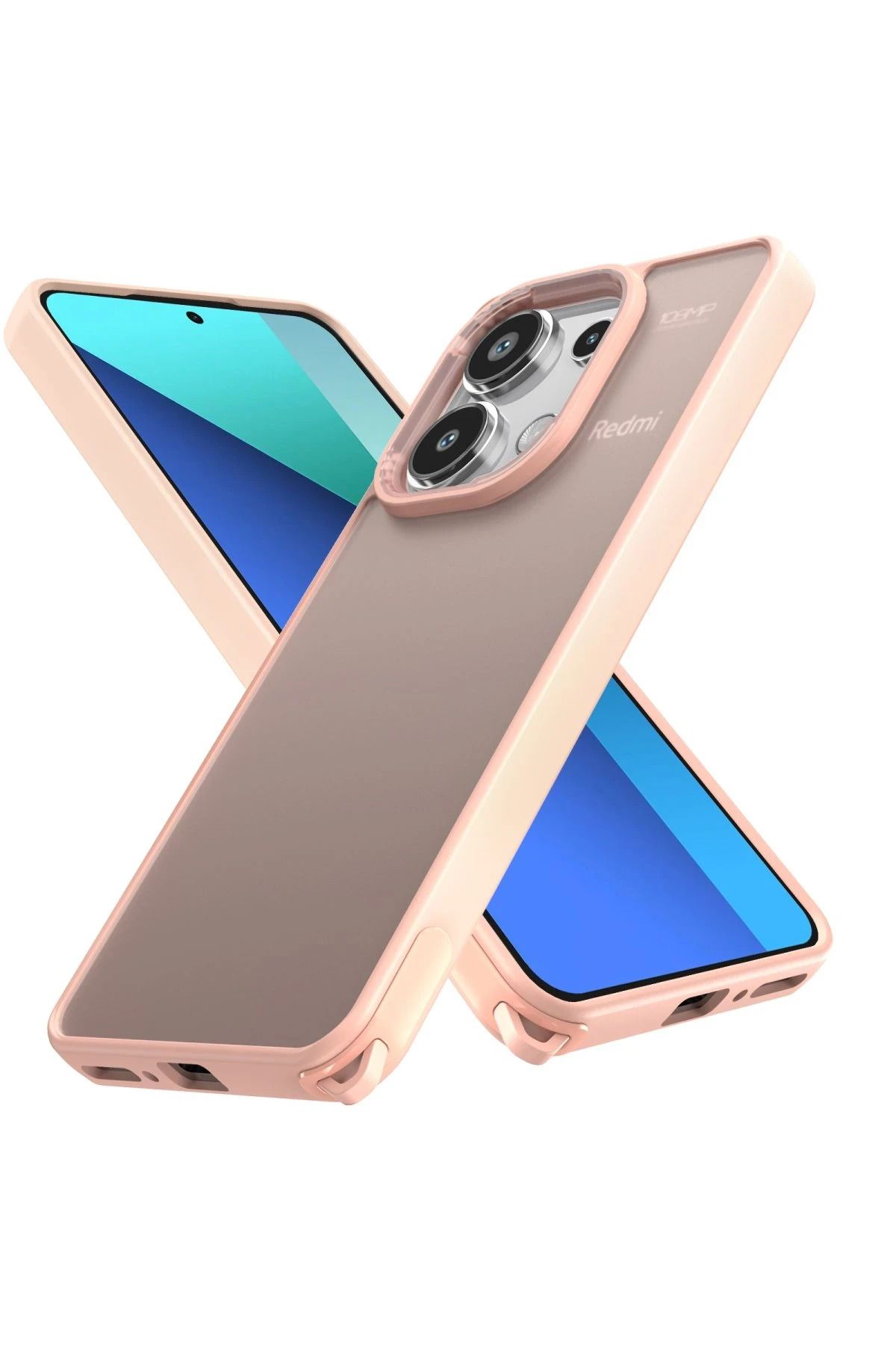 NewFace Xiaomi Redmi Note 13 4G Kılıf Elegant Kapak - Pudra MRAYD