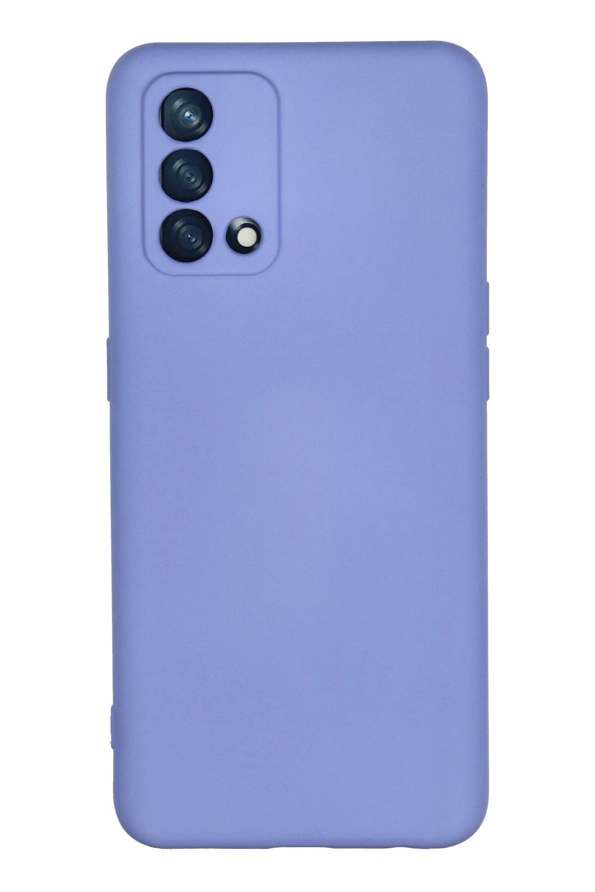 NewFace A74 4G uyumlu   Kılıf Nano içi Kadife Silikon - Lila MRAYD