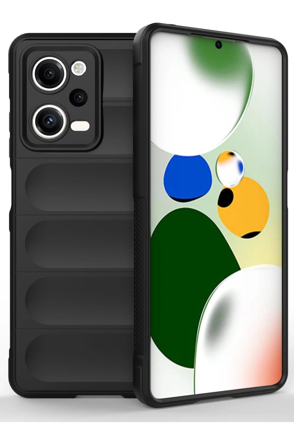 NewFace Xiaomi Redmi Note 12 Pro 5G Uyumlu Kılıf Optimum Silikon - Siyah MRAYD
