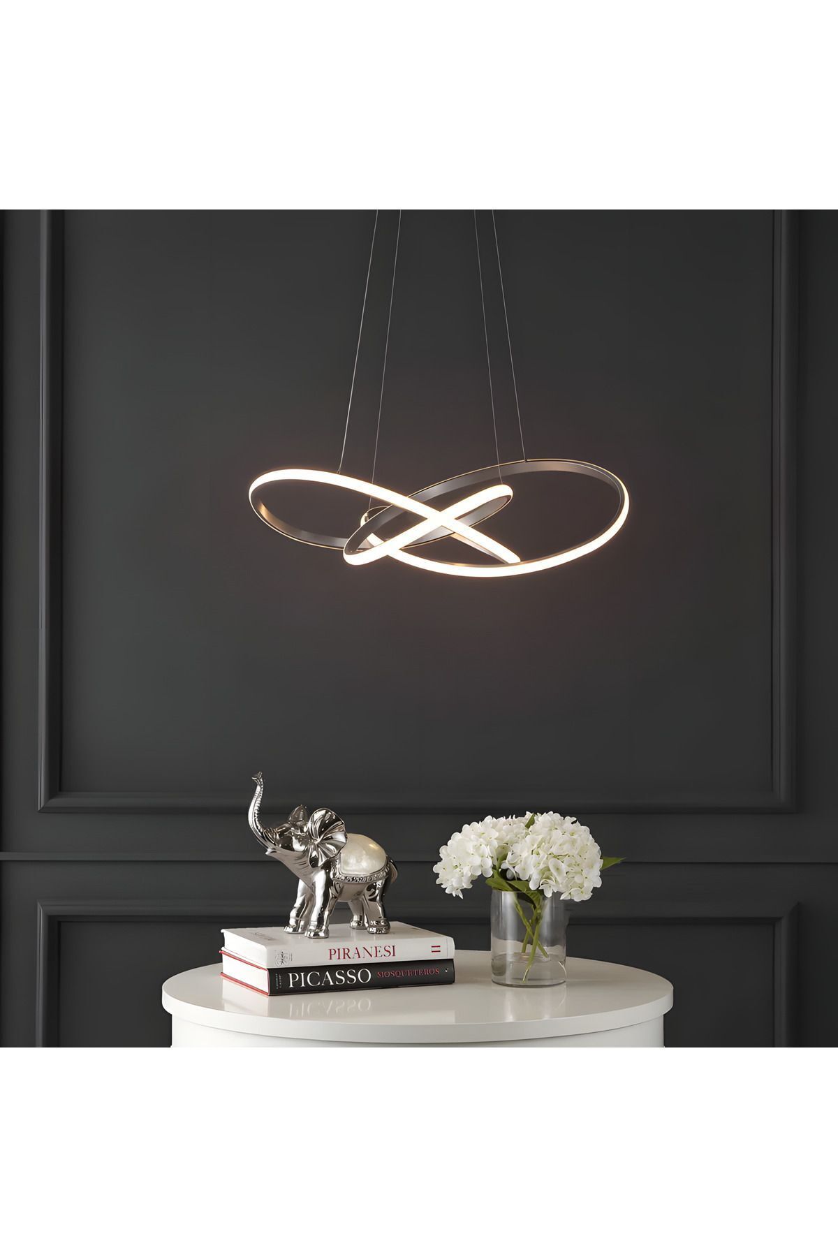 Avize Selina Led Avize Oturma Oda Yatak Oda Avize Aydınlatma 3 Renk Led Avize