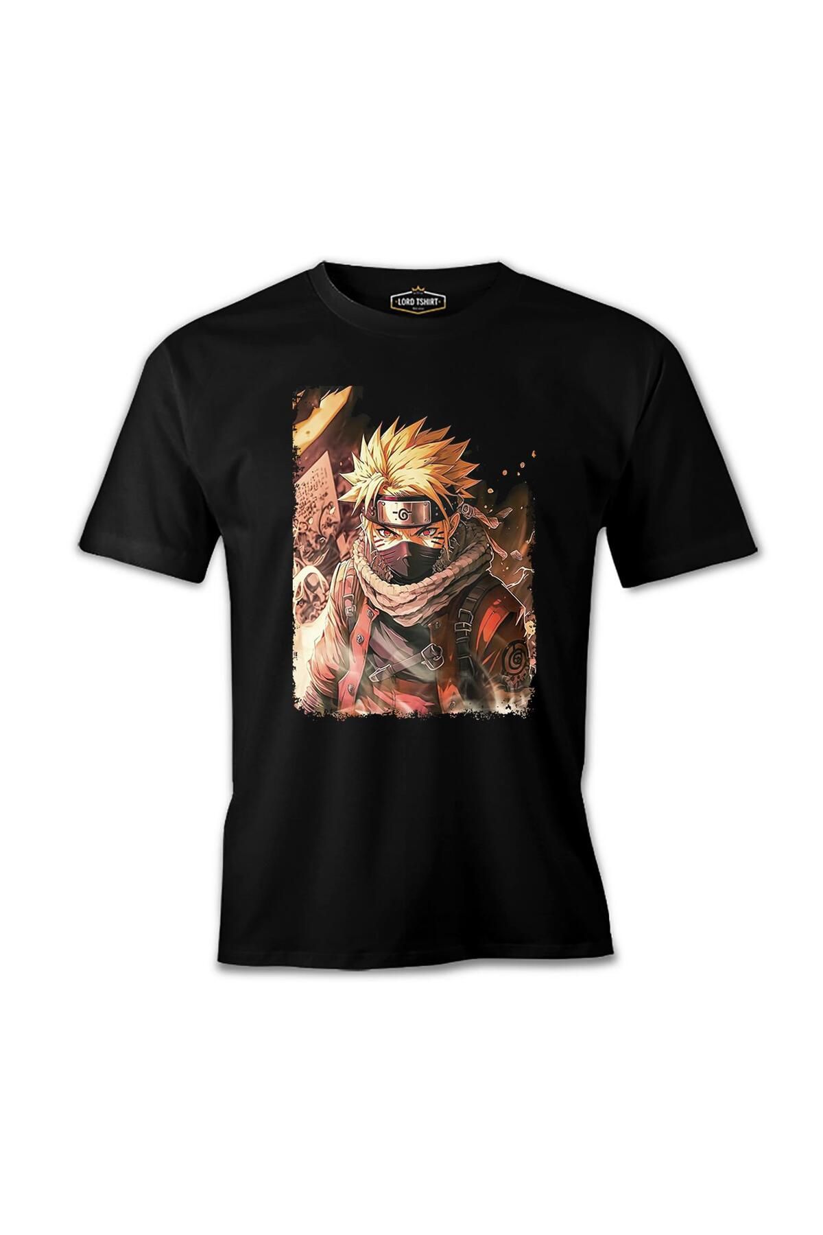 Lord T-Shirt Naruto - Fire Siyah Erkek Tshirt