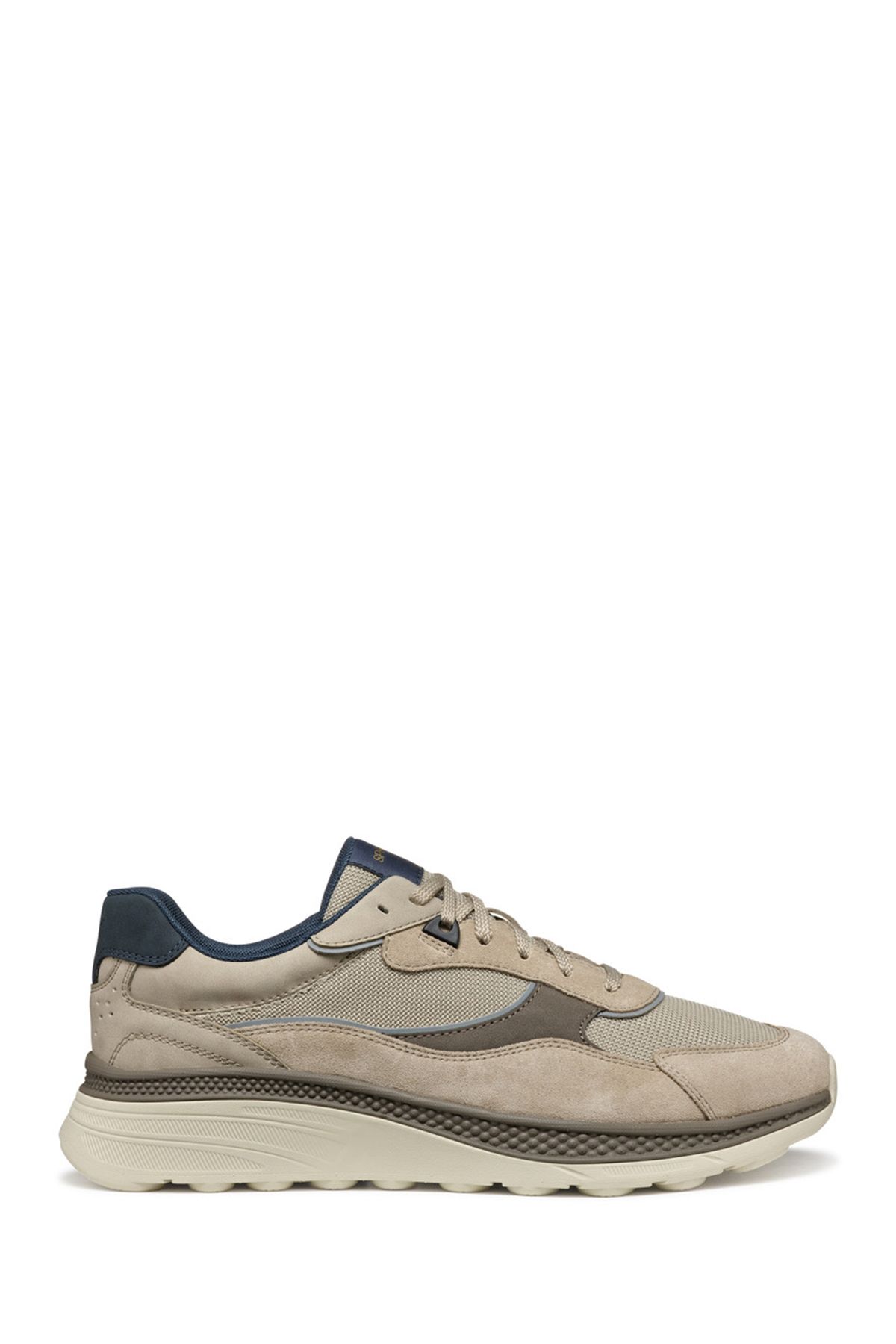 Geox Erkek Bej U Spherica Actif X1 A - Mes Su Bağcıklı Sneaker U55HUA01422C5004