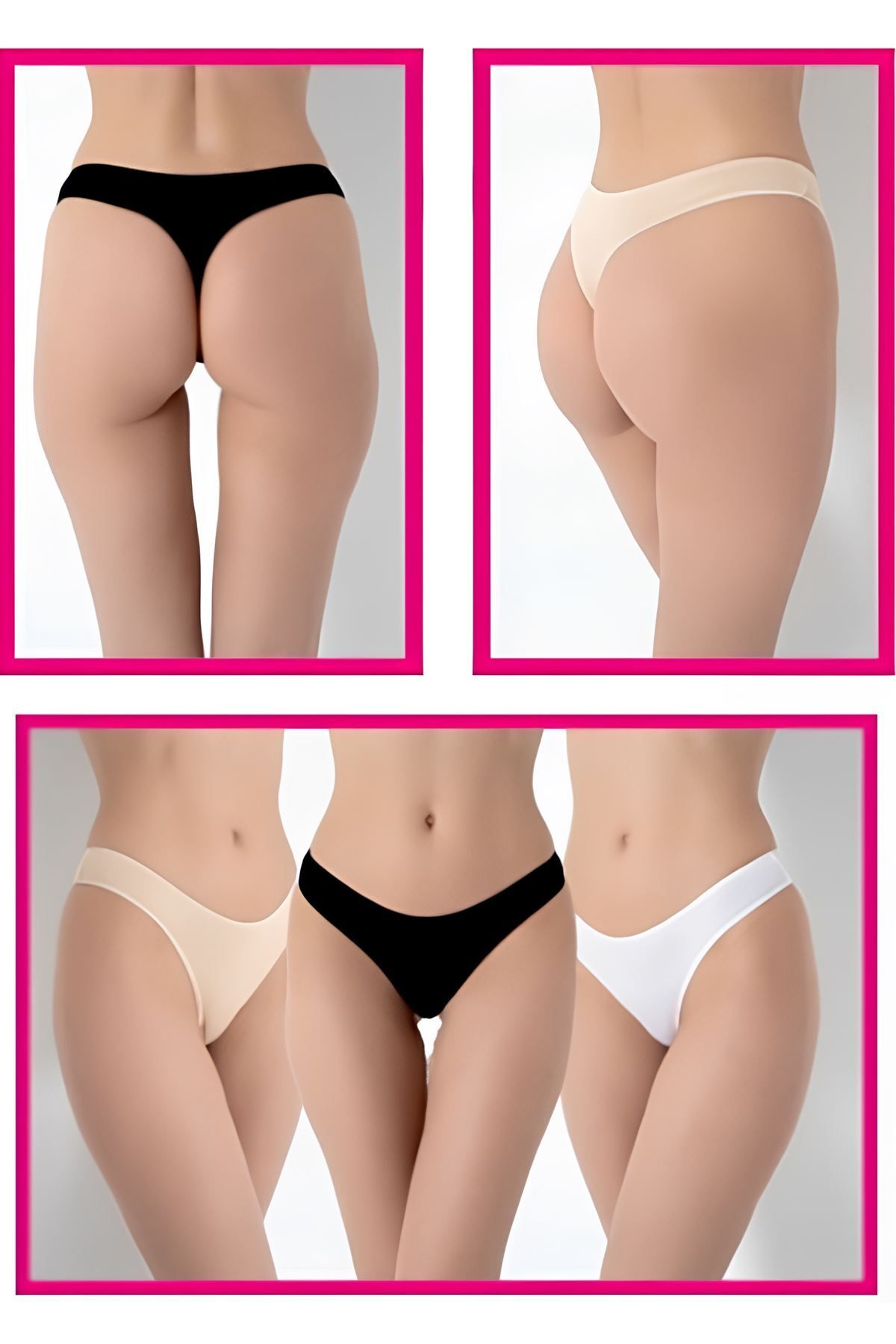 Shop58 3lü Ekonomik Paket Bambu String Külot