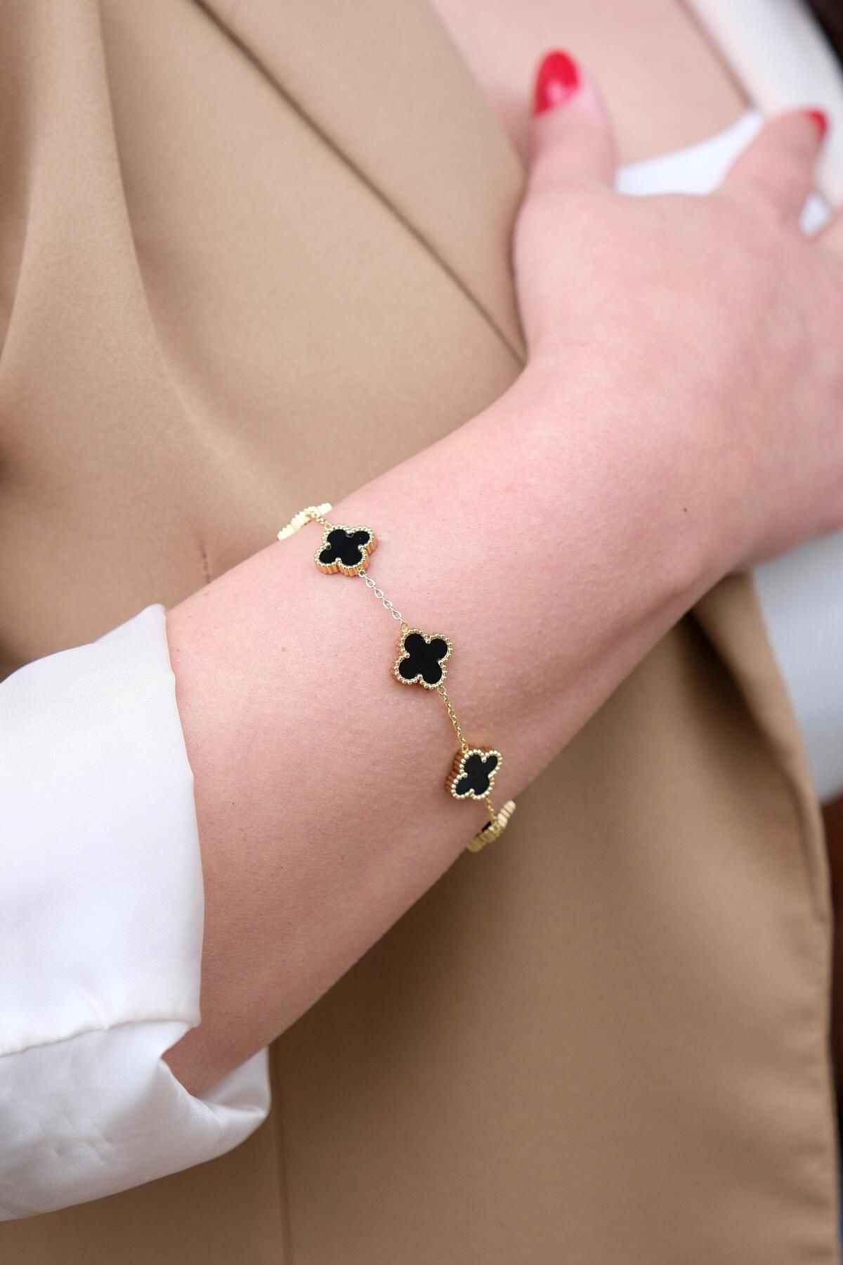 My Life Accessory ÇELİK VAN CLEEF YONCA BİLEKLİK 316 L ÇELİK