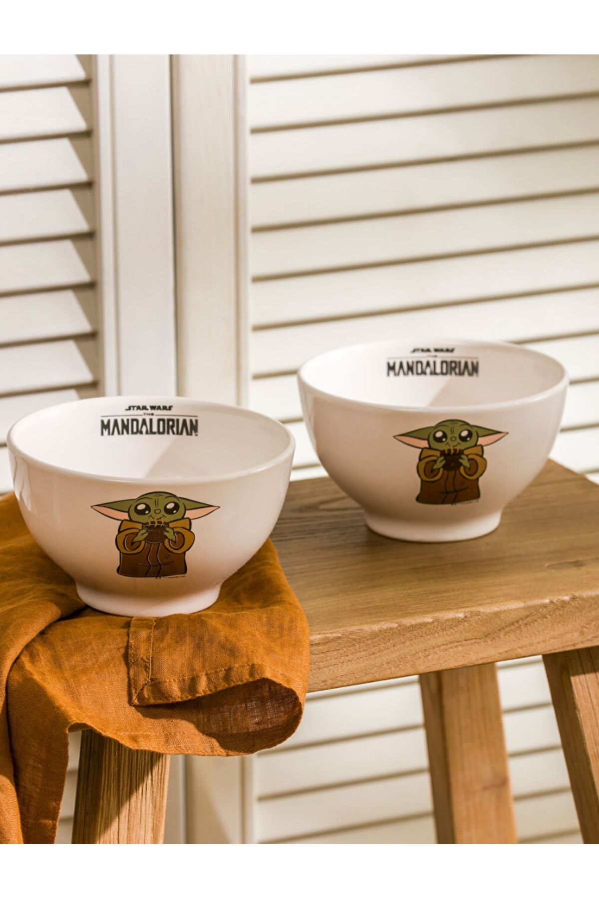 LC Waikiki LCW HOME Karişik Yoda Baskılı Seramik Kase 2'li 15 cm