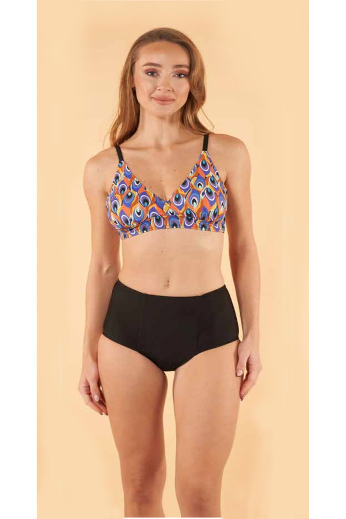 Fily İç Giyim ESTİVA Çift Renk Bato Slip Bikini Takım