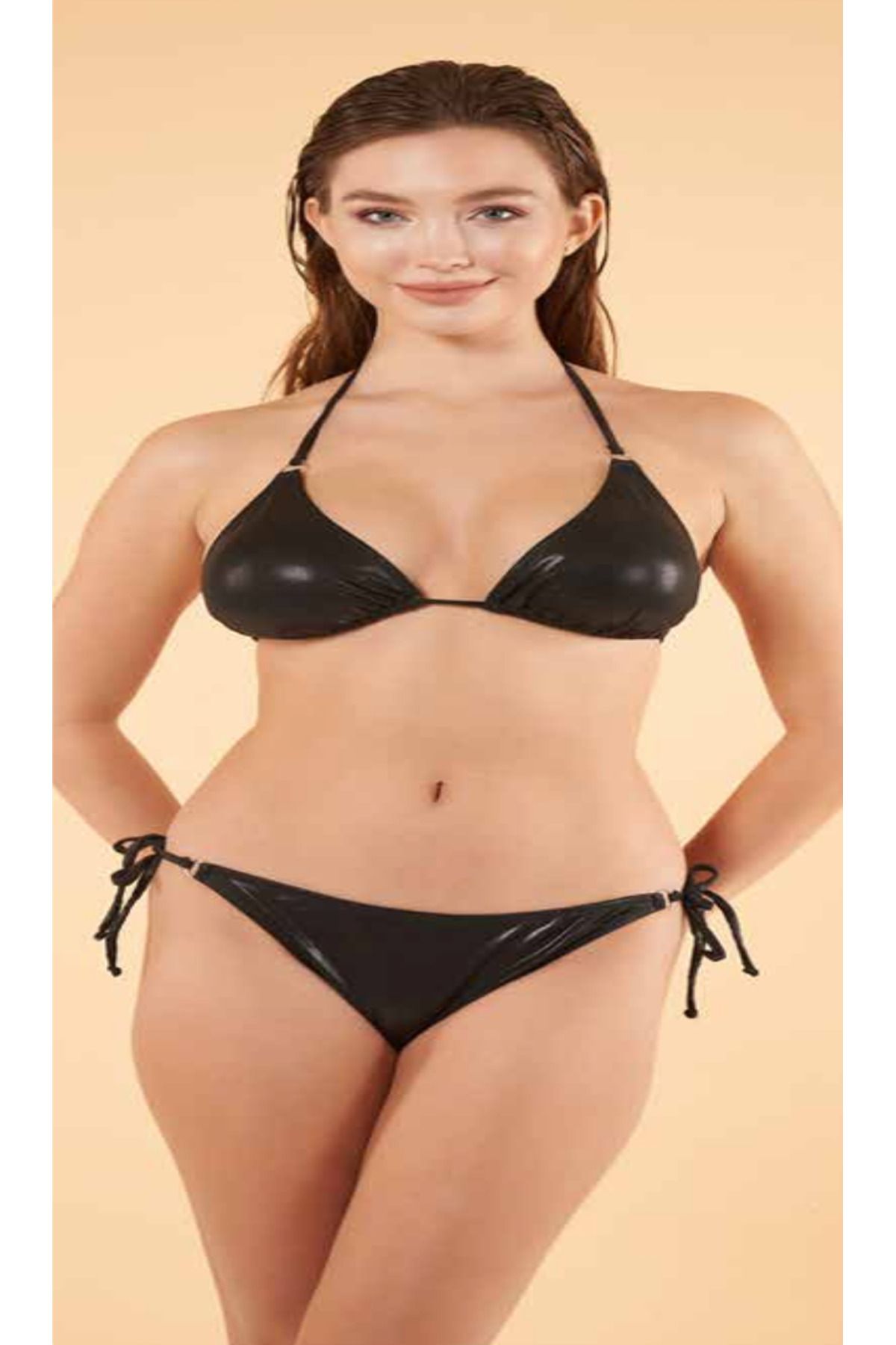 Fily İç Giyim ESTİVA Bağlamalı Üçgen Parlak Bikini Takım