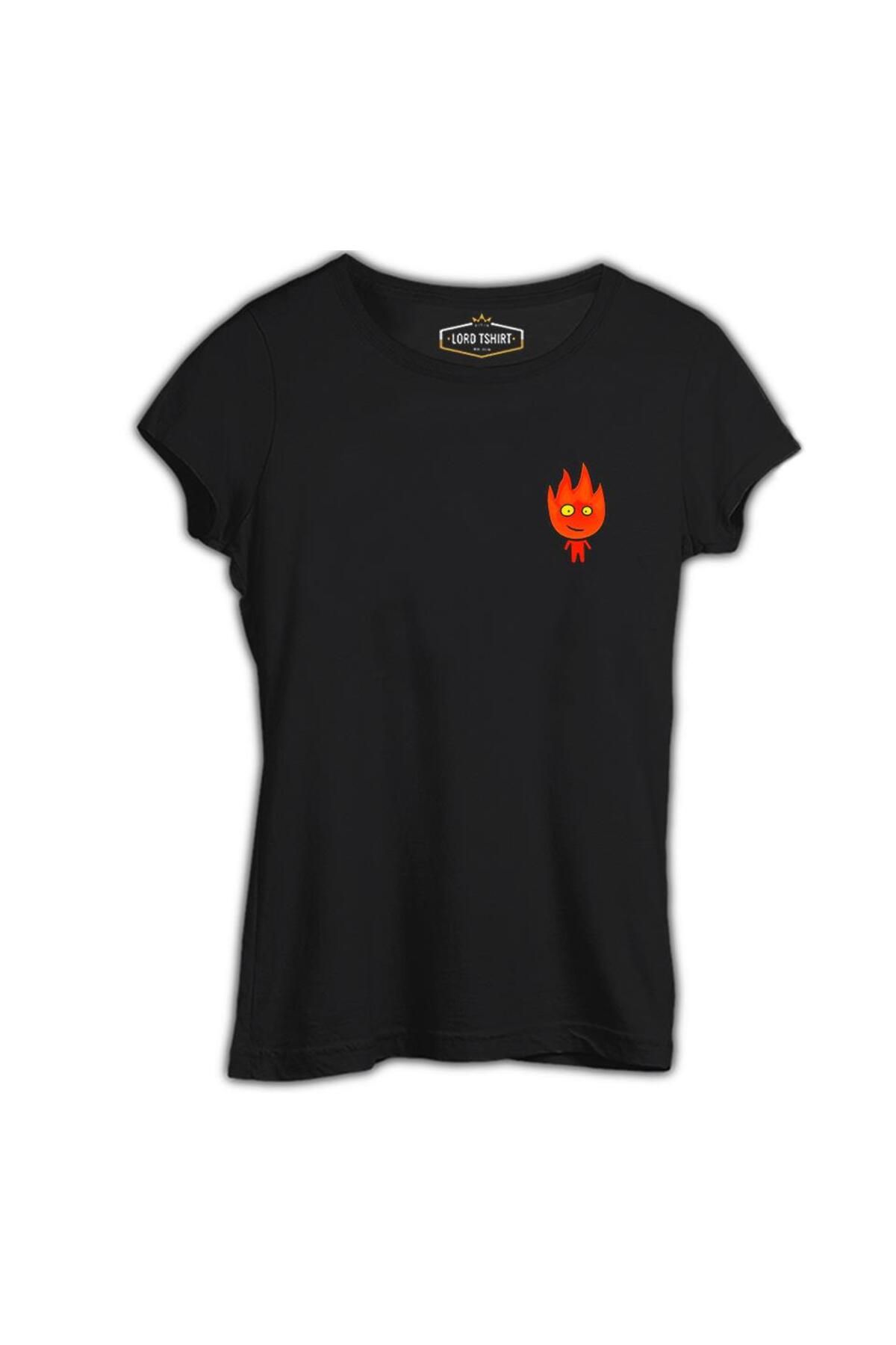 Lord T-Shirt Ateş Ve Su - Ateş Çocuk Siyah Tshirt